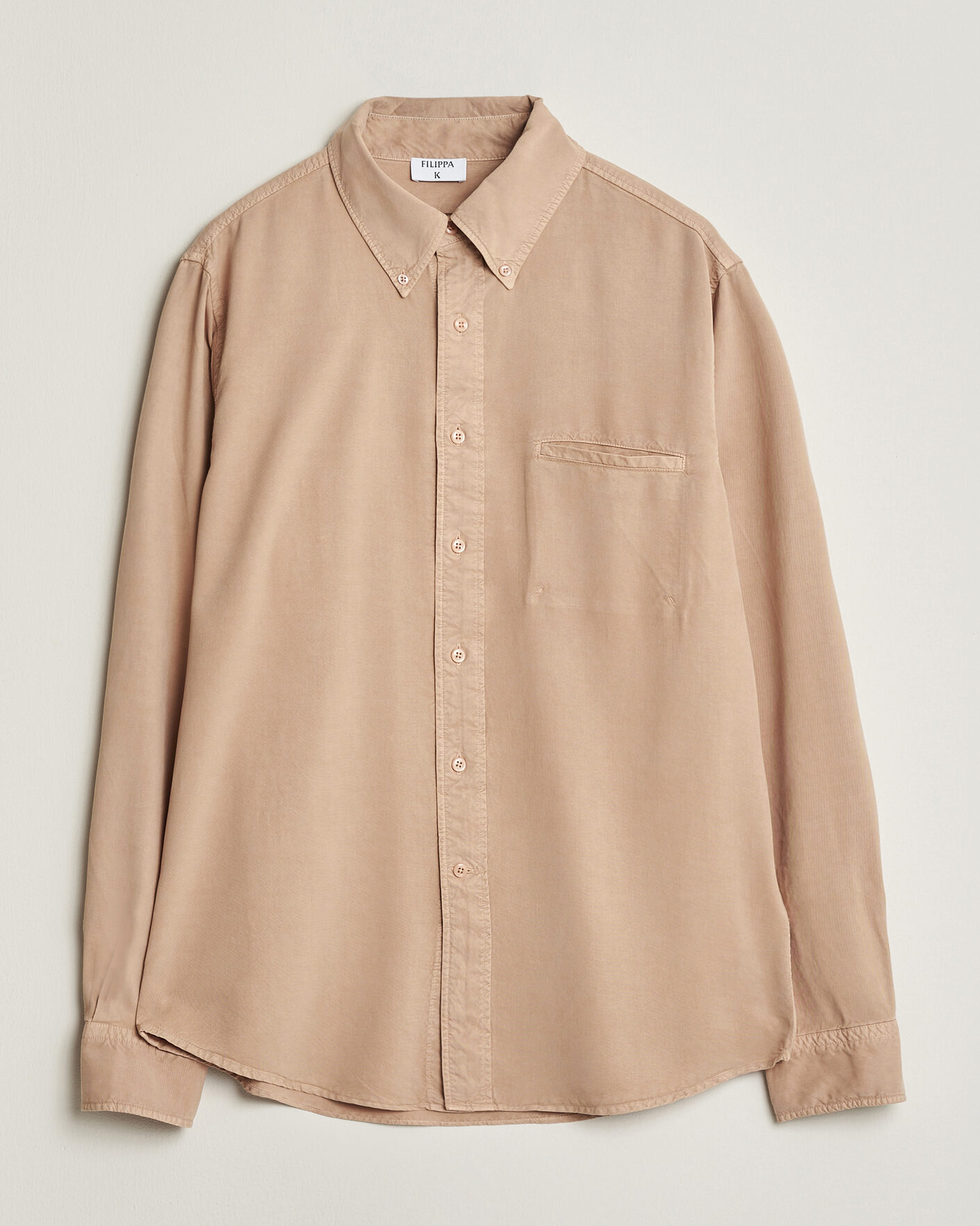 Heren | Overhemden | Filippa K | Zack Lyocell Shirt Beige