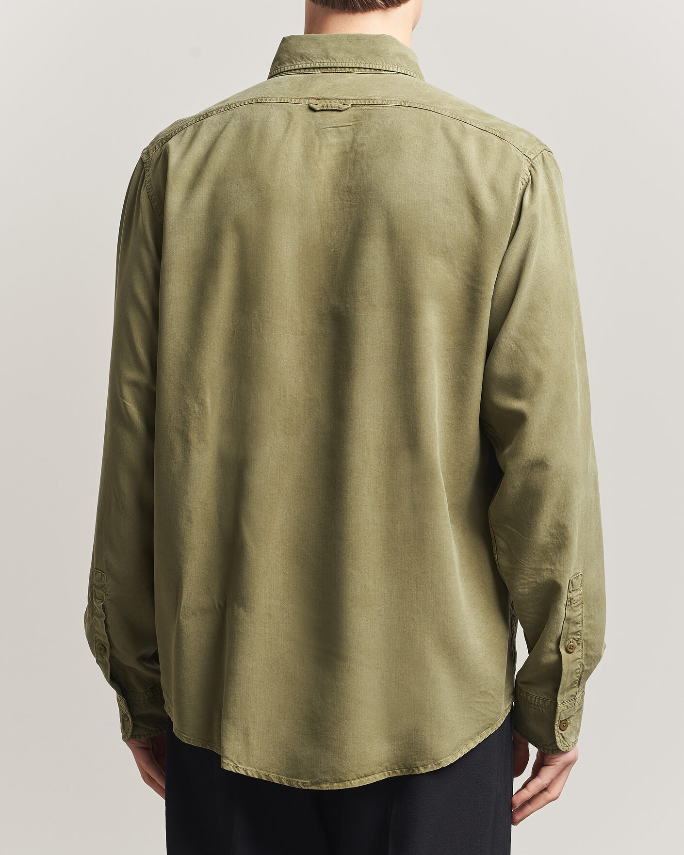 Heren | Overhemden | Filippa K | Zack Lyocell Shirt Laurel Green