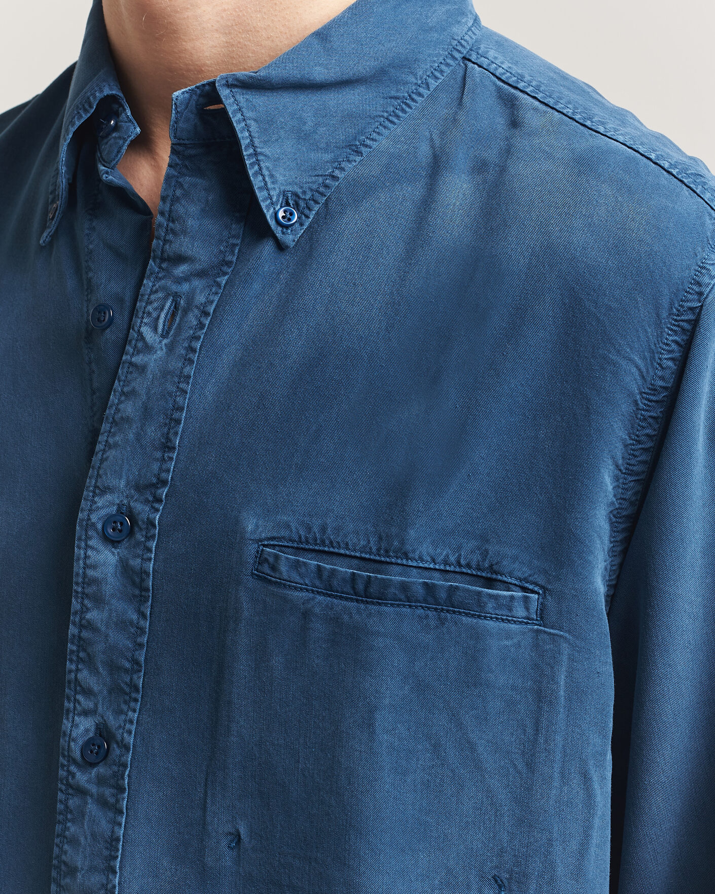 Heren | Overhemden | Filippa K | Zack Lyocell Shirt Night Teal