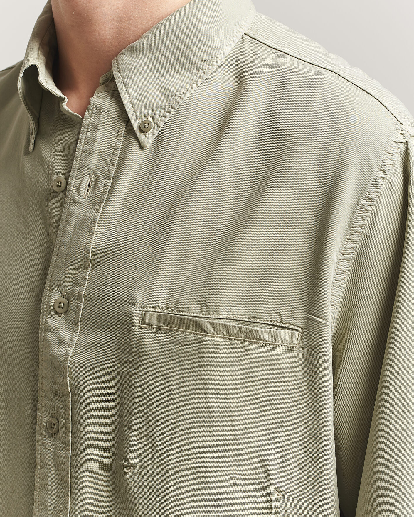 Heren | Overhemden | Filippa K | Zack Lyocell Shirt Light Green