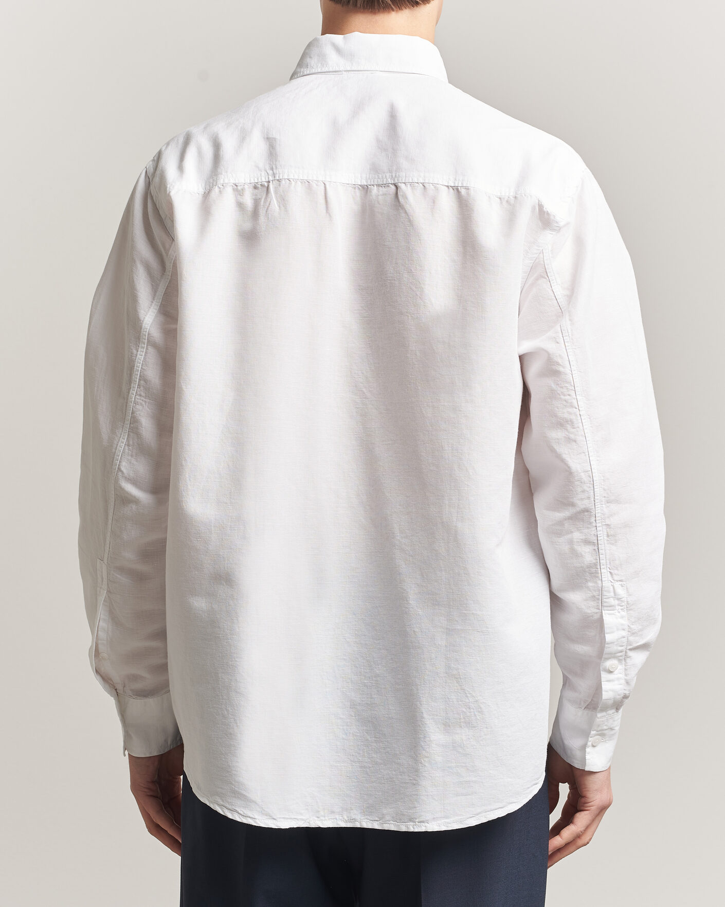 Heren | Overhemden | Filippa K | Relaxed Cotton/Linen Shirt White