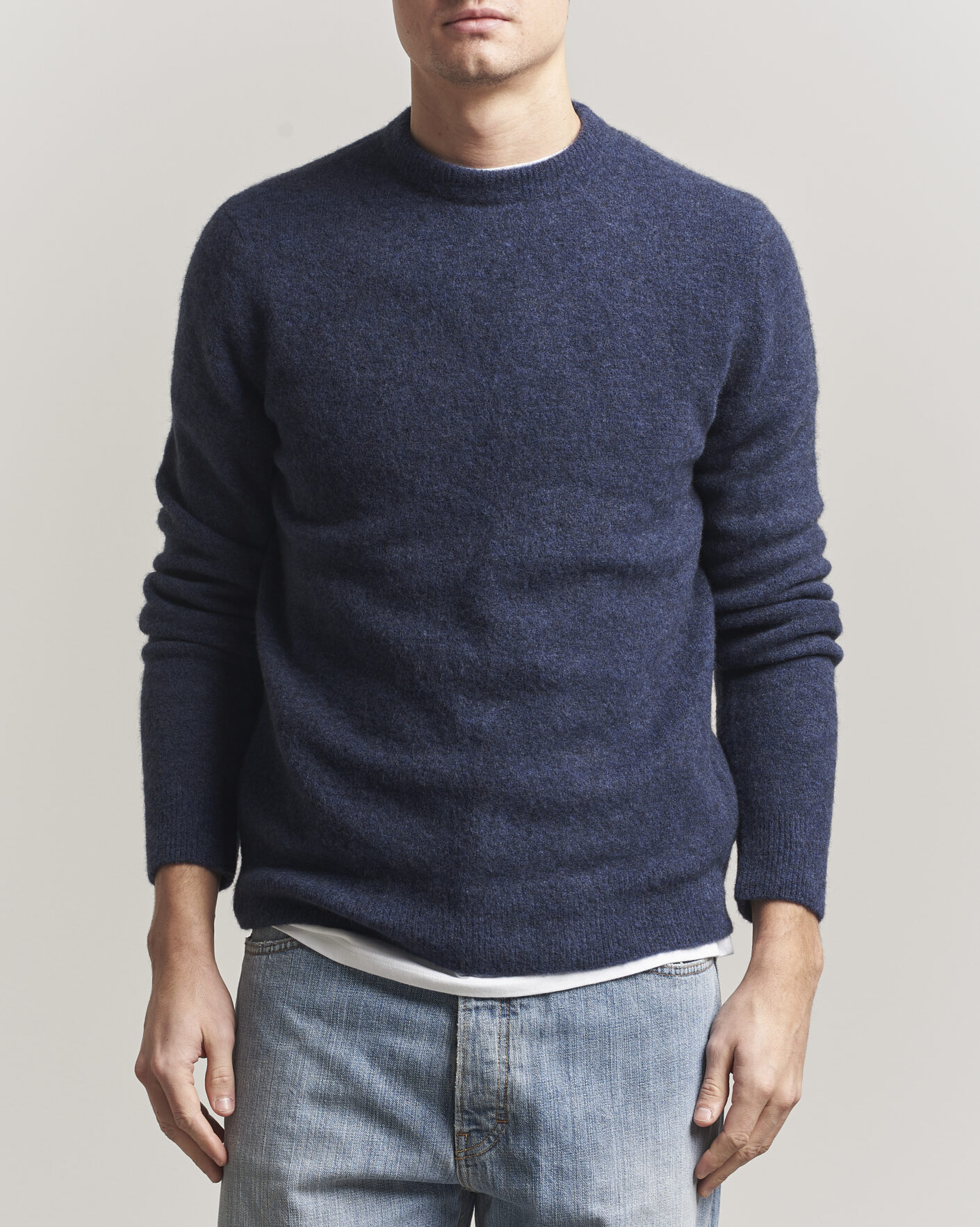 Heren | Truien | Filippa K | Yak Knitted Sweater Night Teal