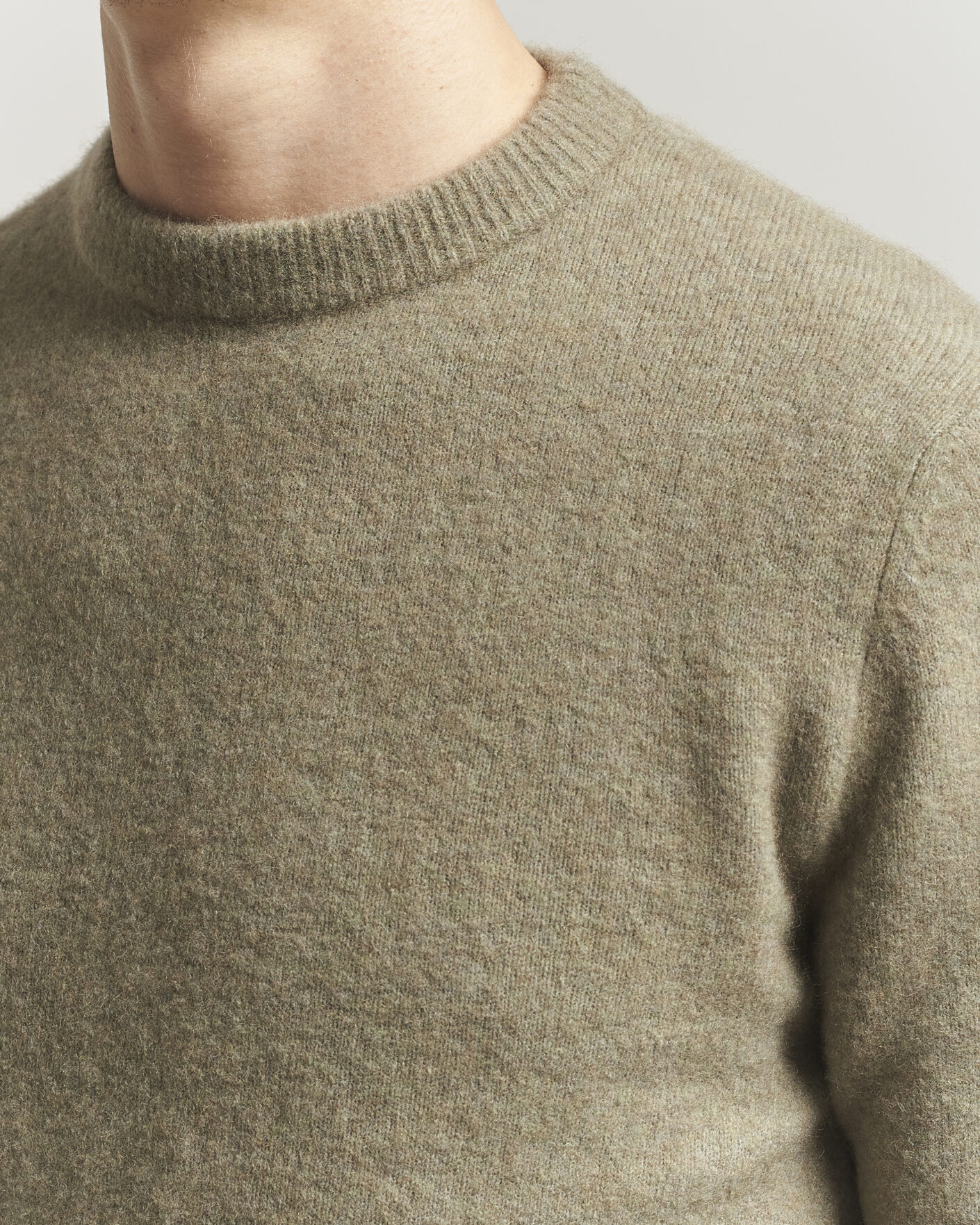 Heren | Truien | Filippa K | Yak Knitted Sweater Light Green