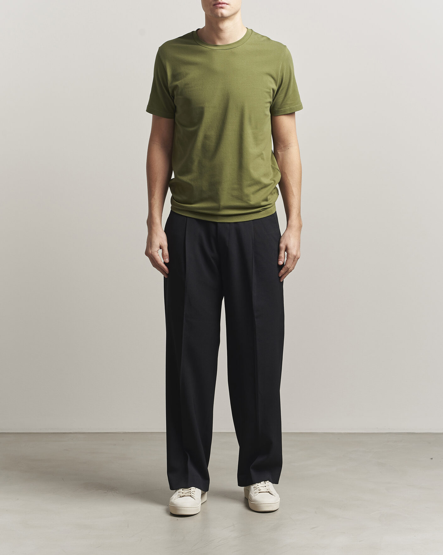 Heren | T-shirts | Filippa K | Soft Lycra T-Shirt Laurel Green