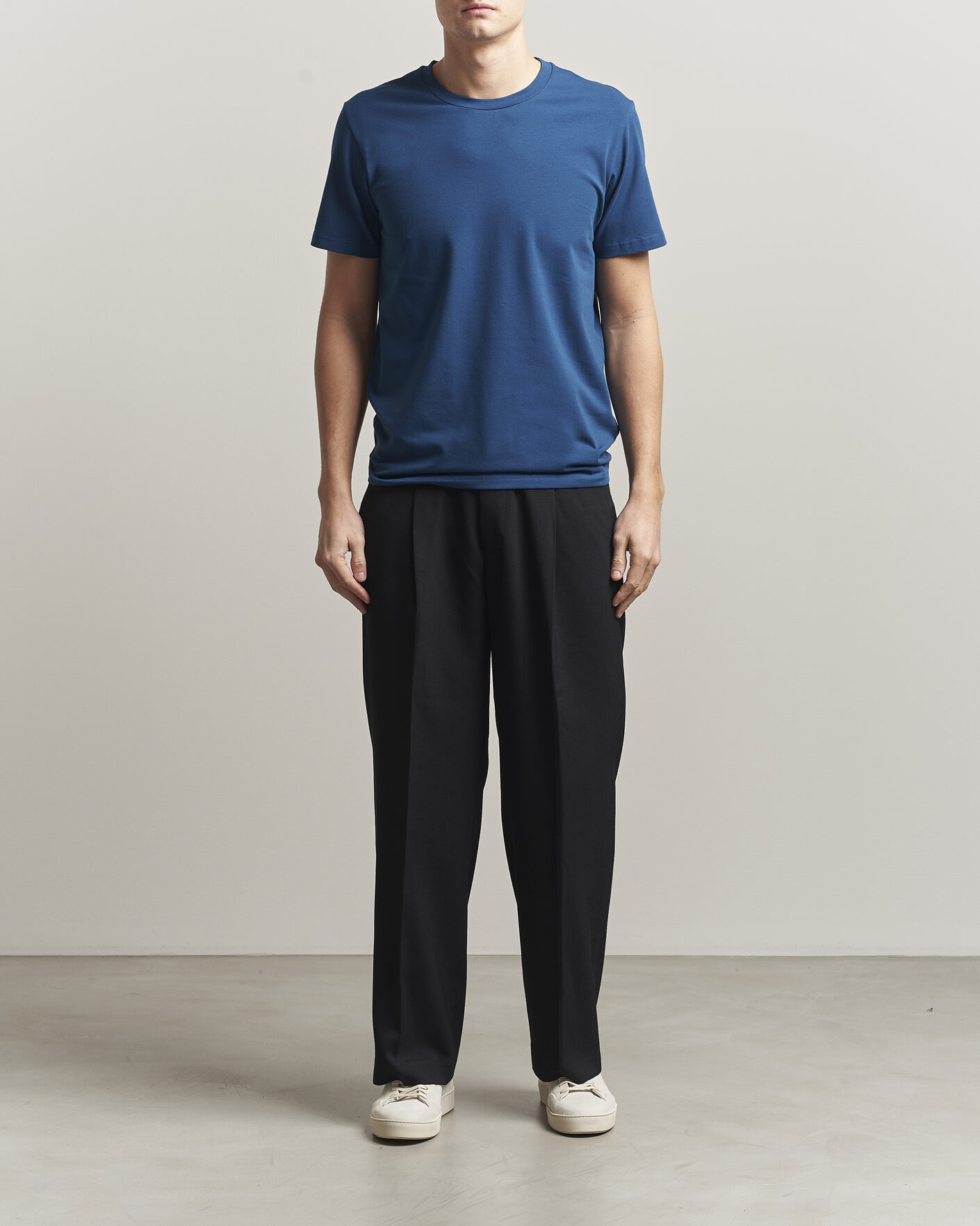 Heren | T-shirts | Filippa K | Soft Lycra T-Shirt Night Teal