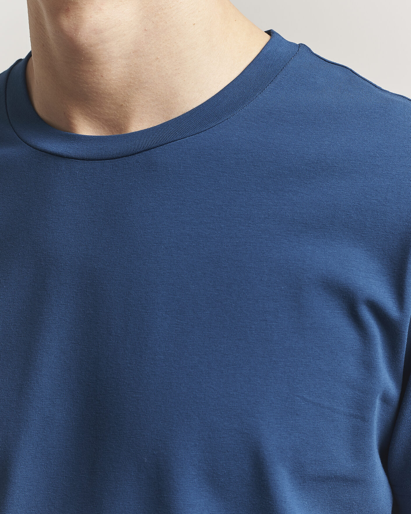 Heren | T-shirts | Filippa K | Soft Lycra T-Shirt Night Teal