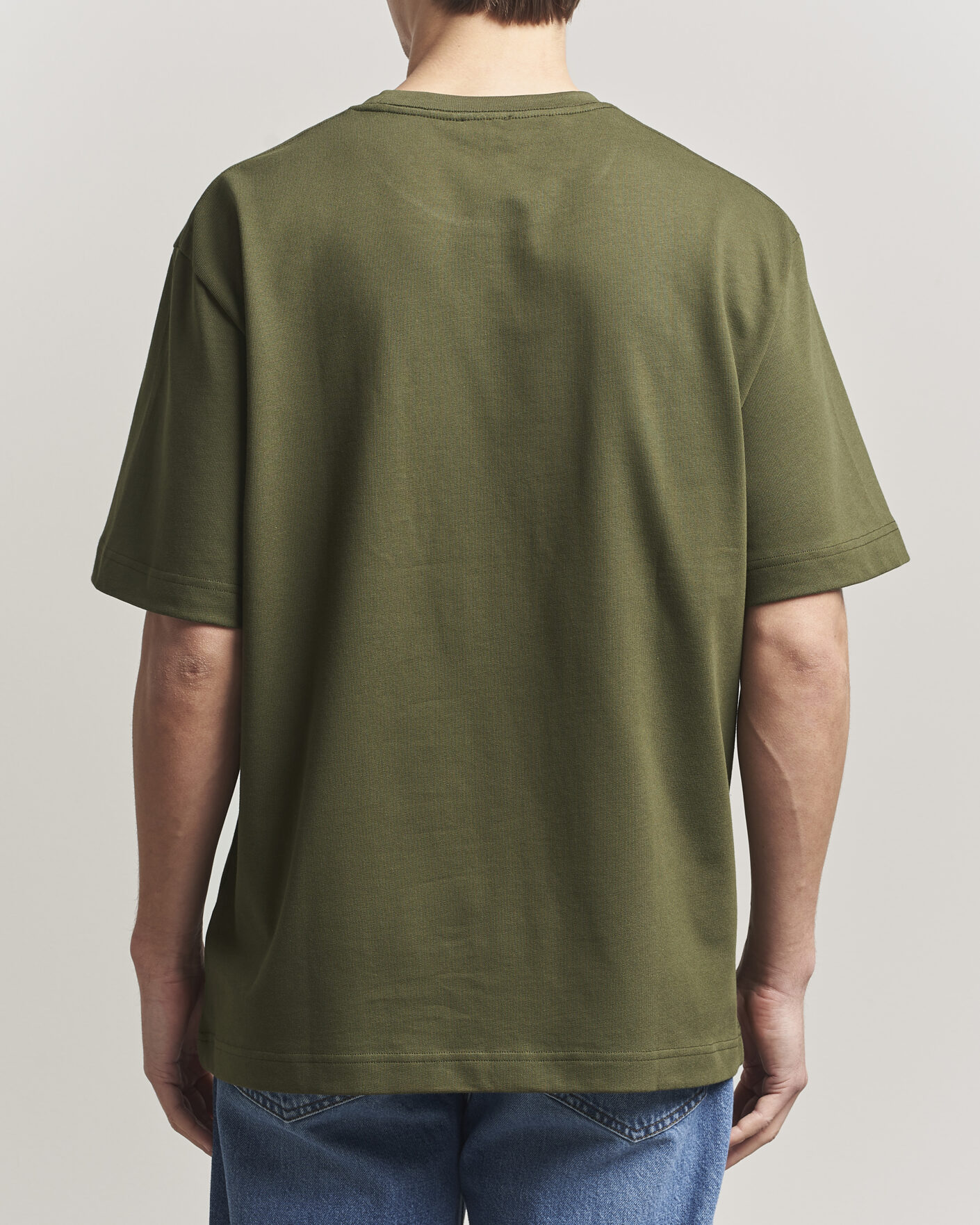 Heren | T-shirts | Filippa K | Heavy Cotton Crew Neck T-Shirt Midnight Green