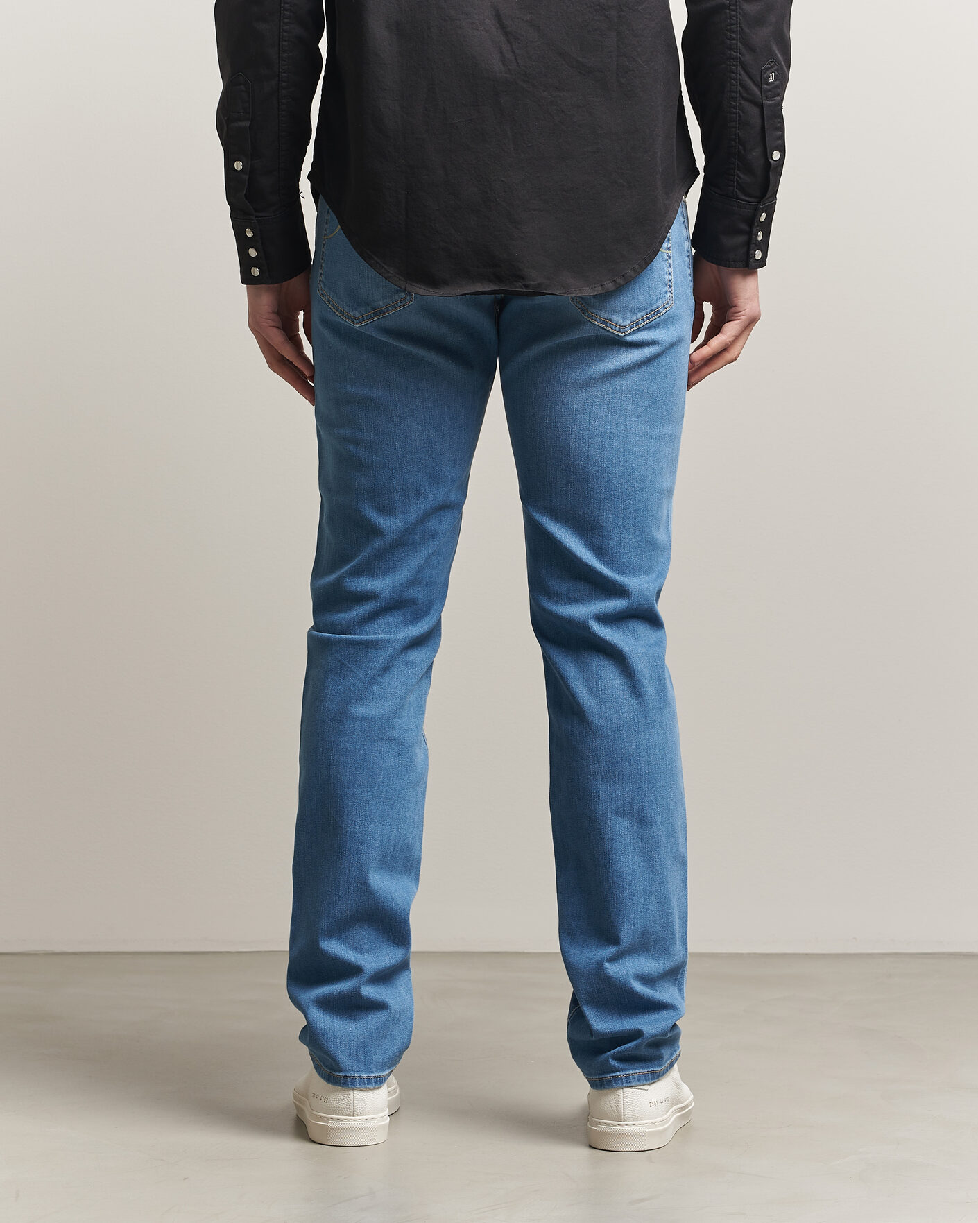 Heren | Jeans | Jacob Cohën | Bard Slim Fit Stretch Jeans Super Light Blue
