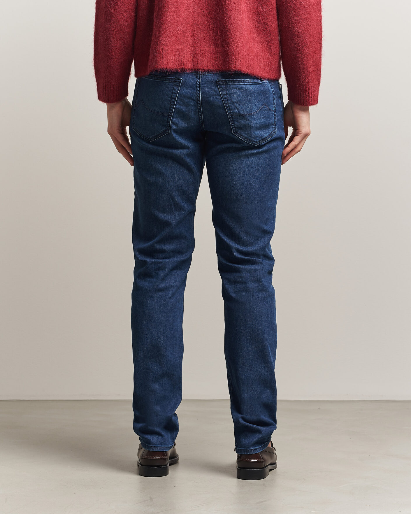 Heren | Jeans | Jacob Cohën | Bard Slim Fit Stretch Jeans Mid Blue