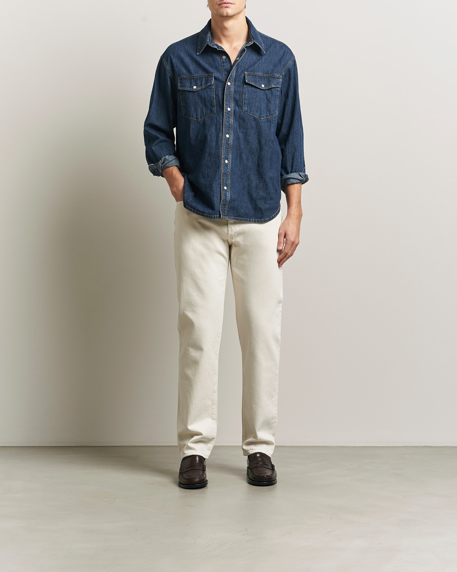 Heren | Broeken | Jacob Cohën | Edos Regular Straight Fit Bull Denim Jeans White