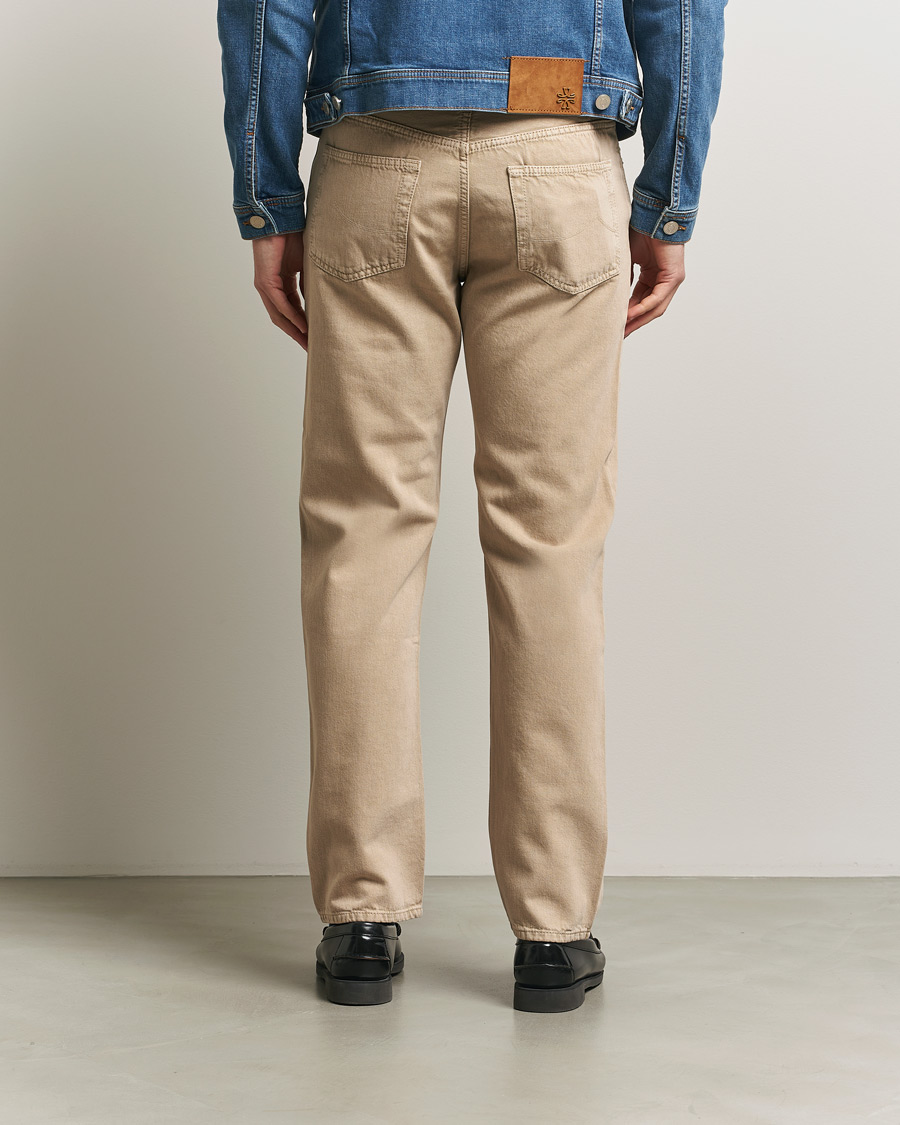 Heren | Broeken | Jacob Cohën | Edos Regular Straight Fit Bull Denim Jeans Beige