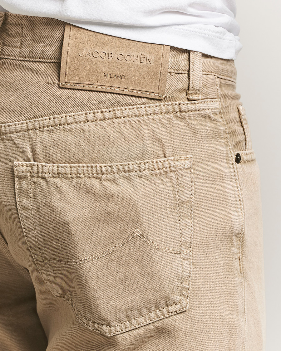 Heren | Jeans | Jacob Cohën | Edos Regular Straight Fit Bull Denim Jeans Beige