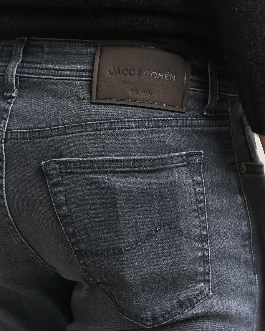 Heren | Broeken | Jacob Cohën | Bard Slim Fit Stretch Jeans Mid Grey