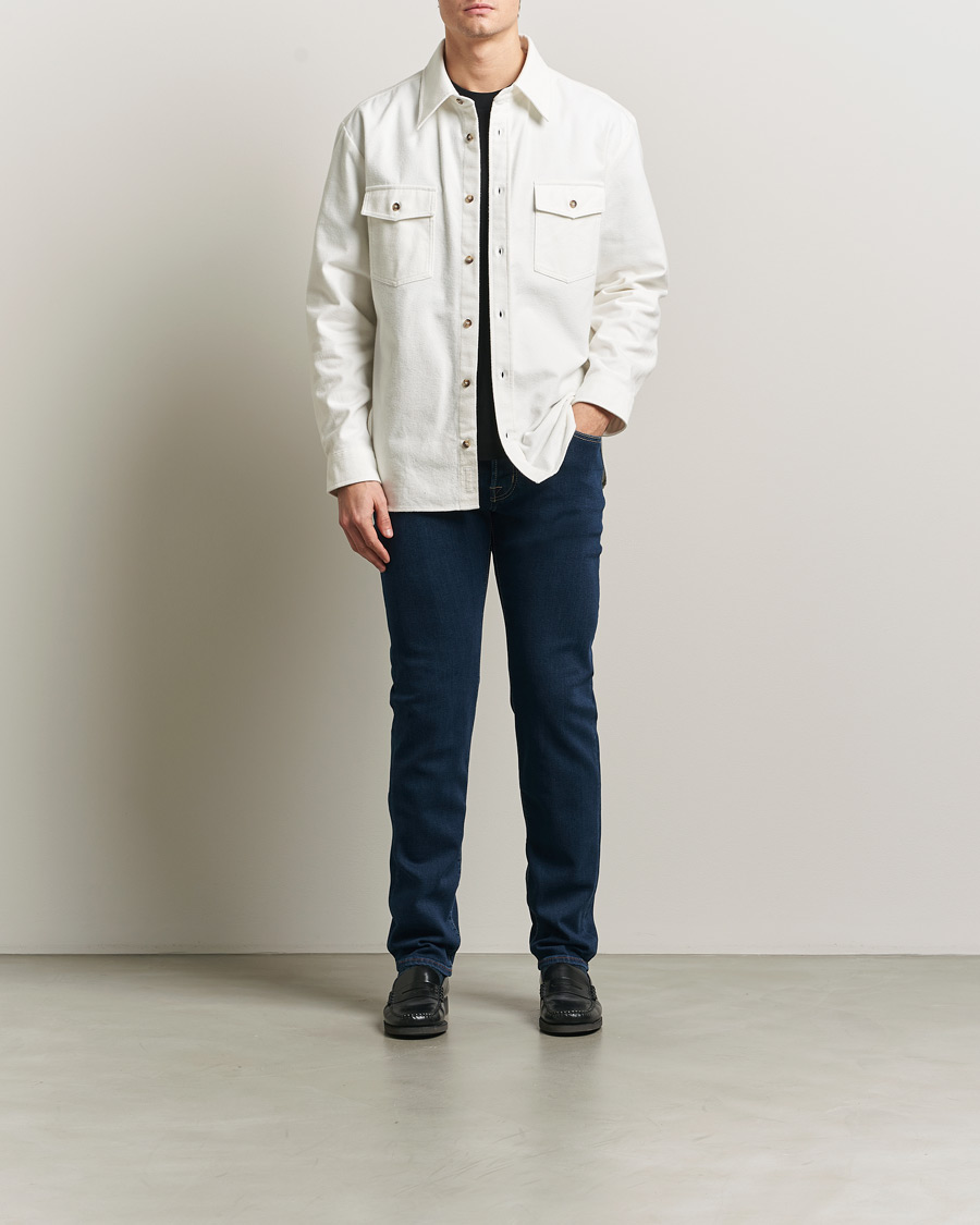 Heren | Jeans | Jacob Cohën | Bard Slim Fit Stretch Jeans Dark Blue