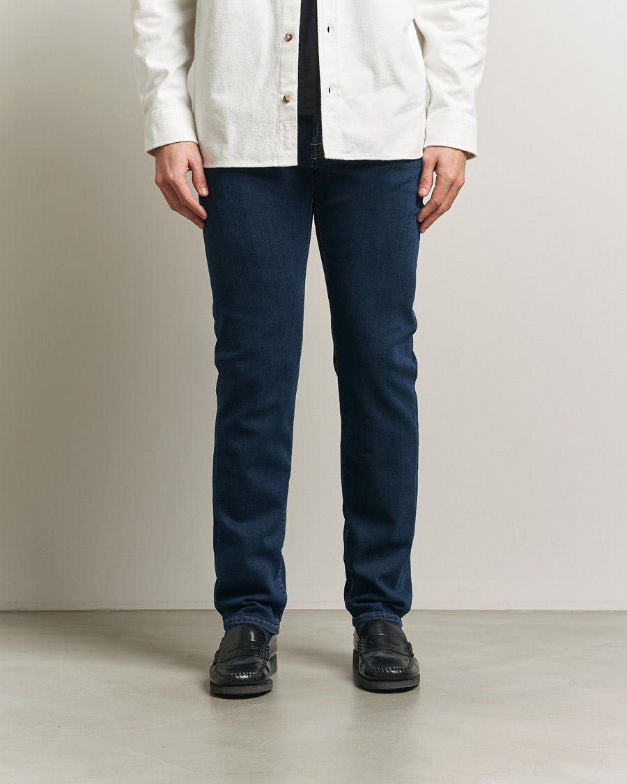 Heren | Jeans | Jacob Cohën | Bard Slim Fit Stretch Jeans Dark Blue