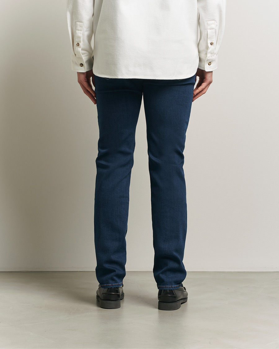 Heren | Jeans | Jacob Cohën | Bard Slim Fit Stretch Jeans Dark Blue
