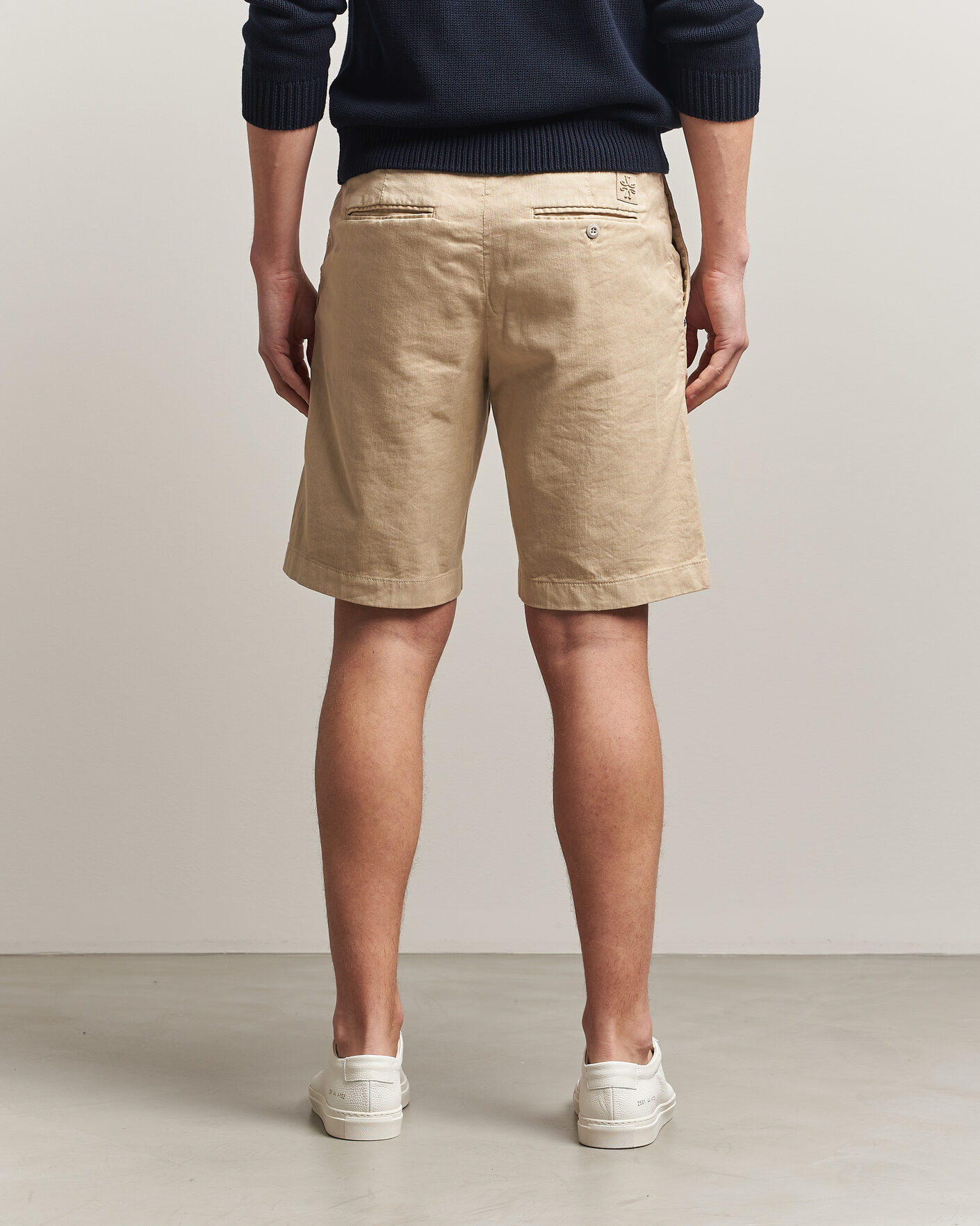 Heren | Korte broek | Jacob Cohën | George Stretch Linen Shorts Beige