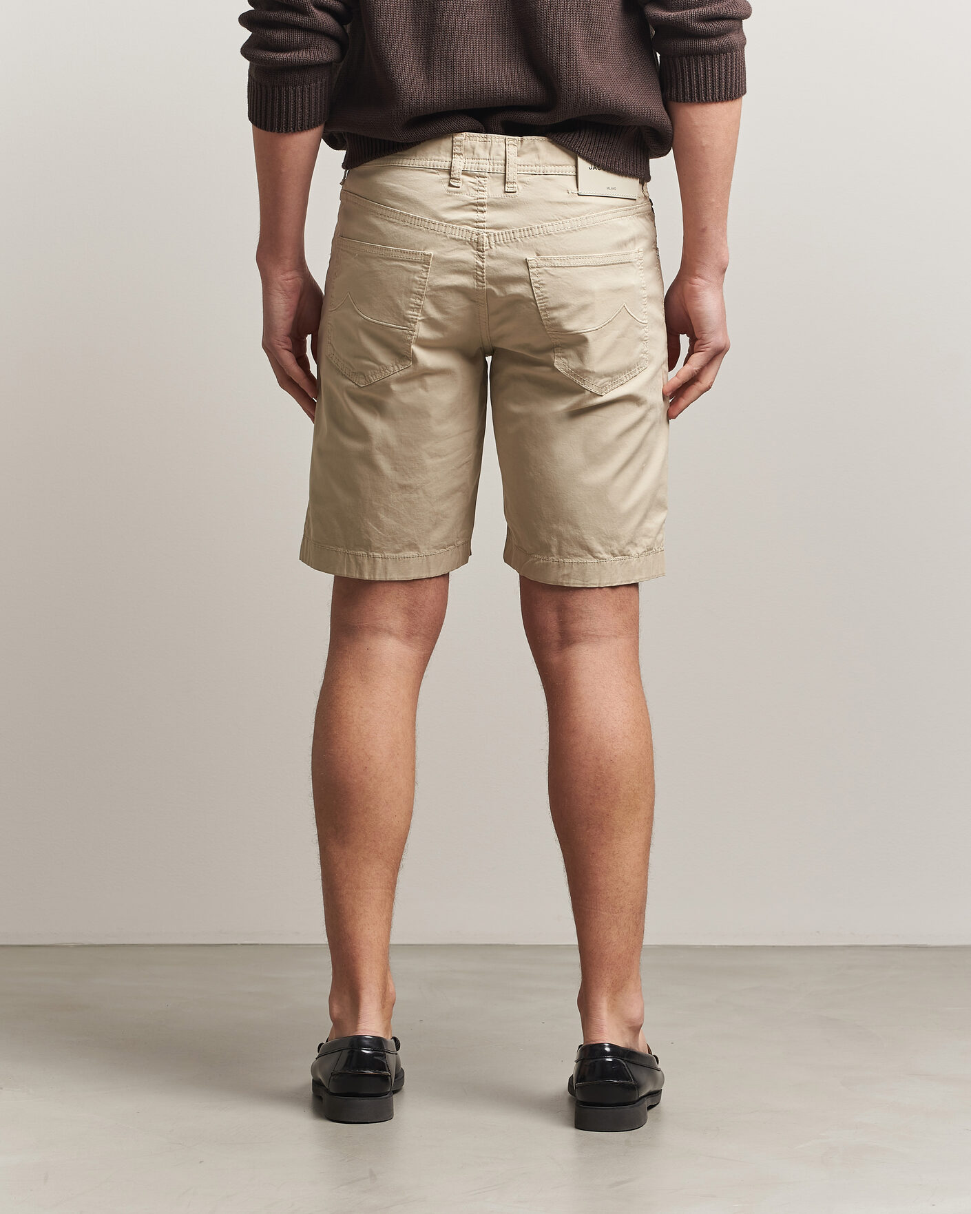 Heren | Korte broek | Jacob Cohën | Nicolas Cotton Gabardine Shorts Beige
