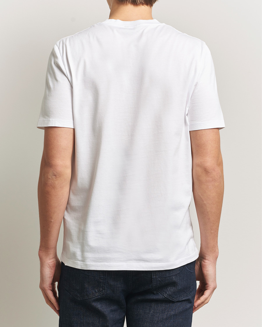 Heren | T-shirts | Jacob Cohën | Cotton Logo T-Shirt White