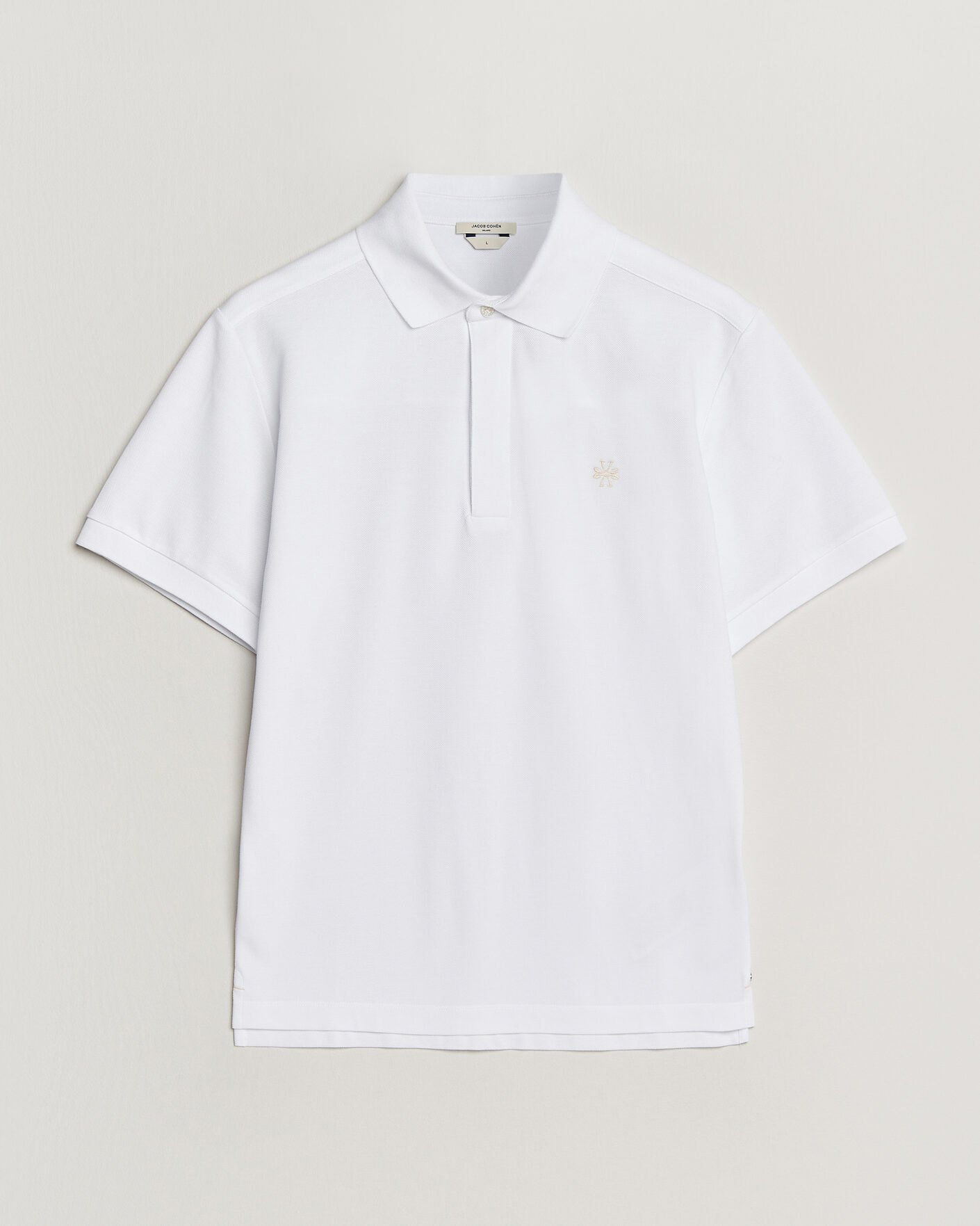 Heren | Polo's | Jacob Cohën | Cotton Polo Piquet Optical White