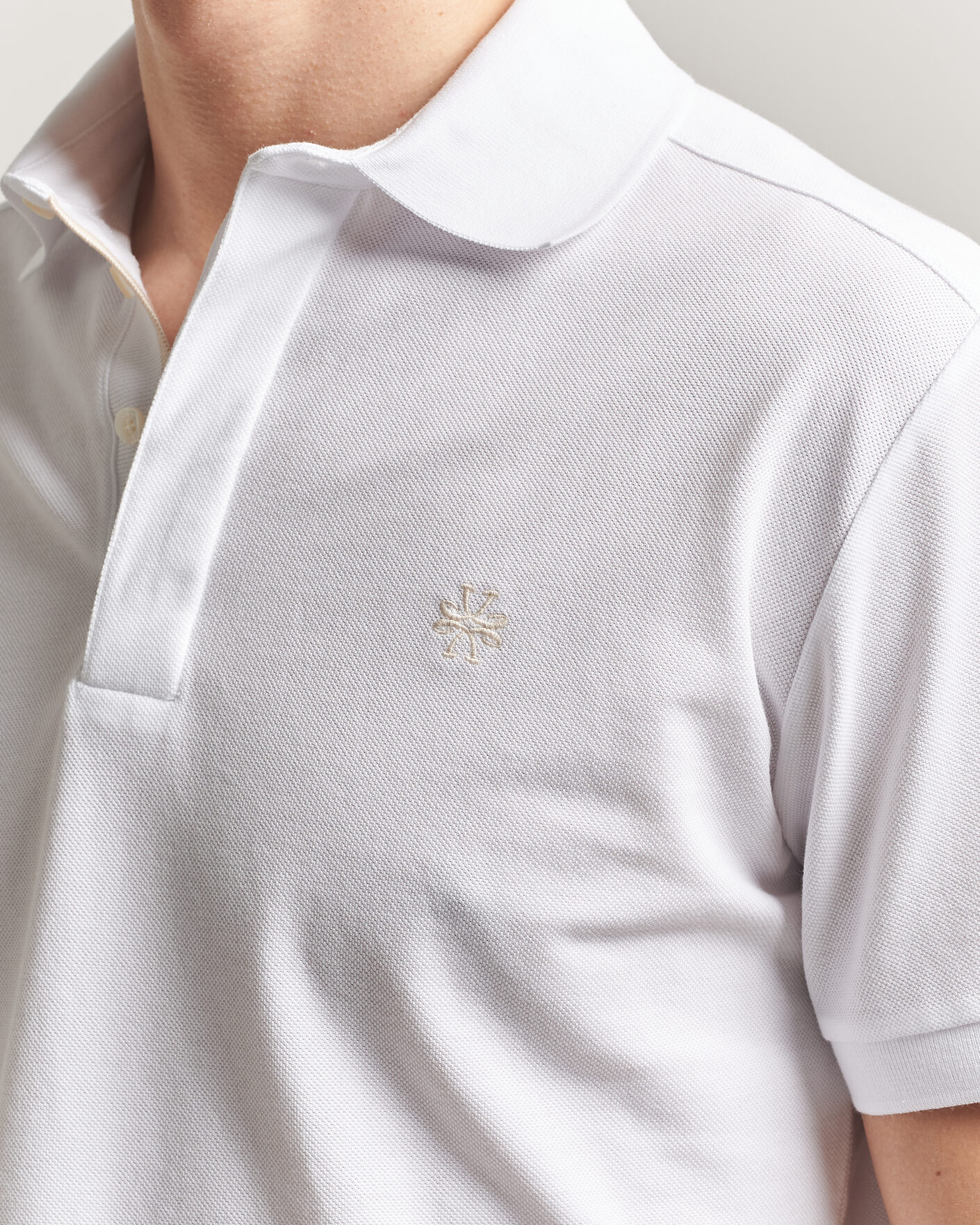 Heren | Polo's | Jacob Cohën | Cotton Polo Piquet Optical White
