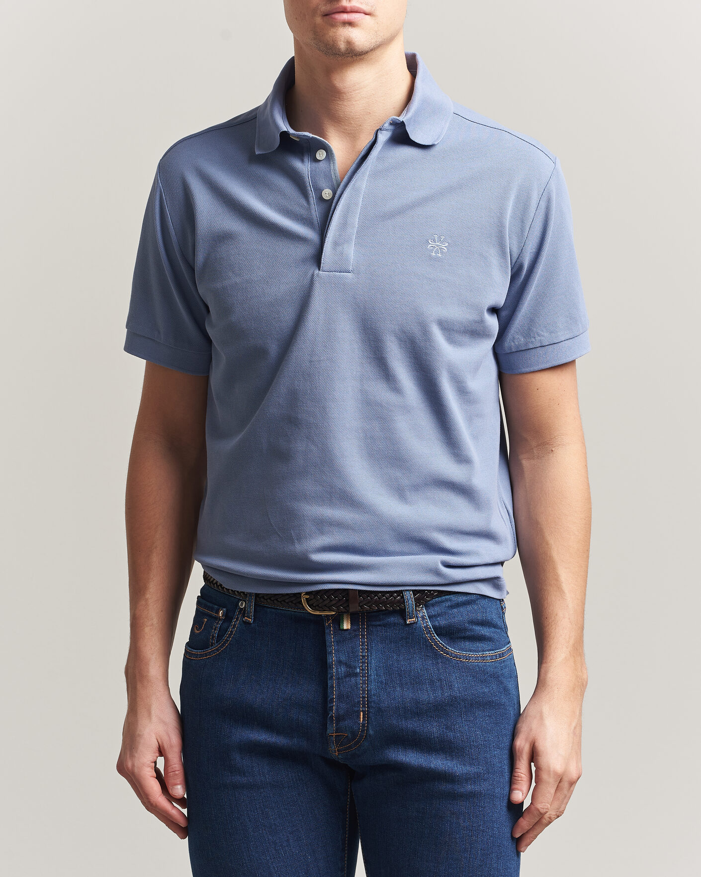 Heren | Polo's | Jacob Cohën | Cotton Polo Piquet Aviation