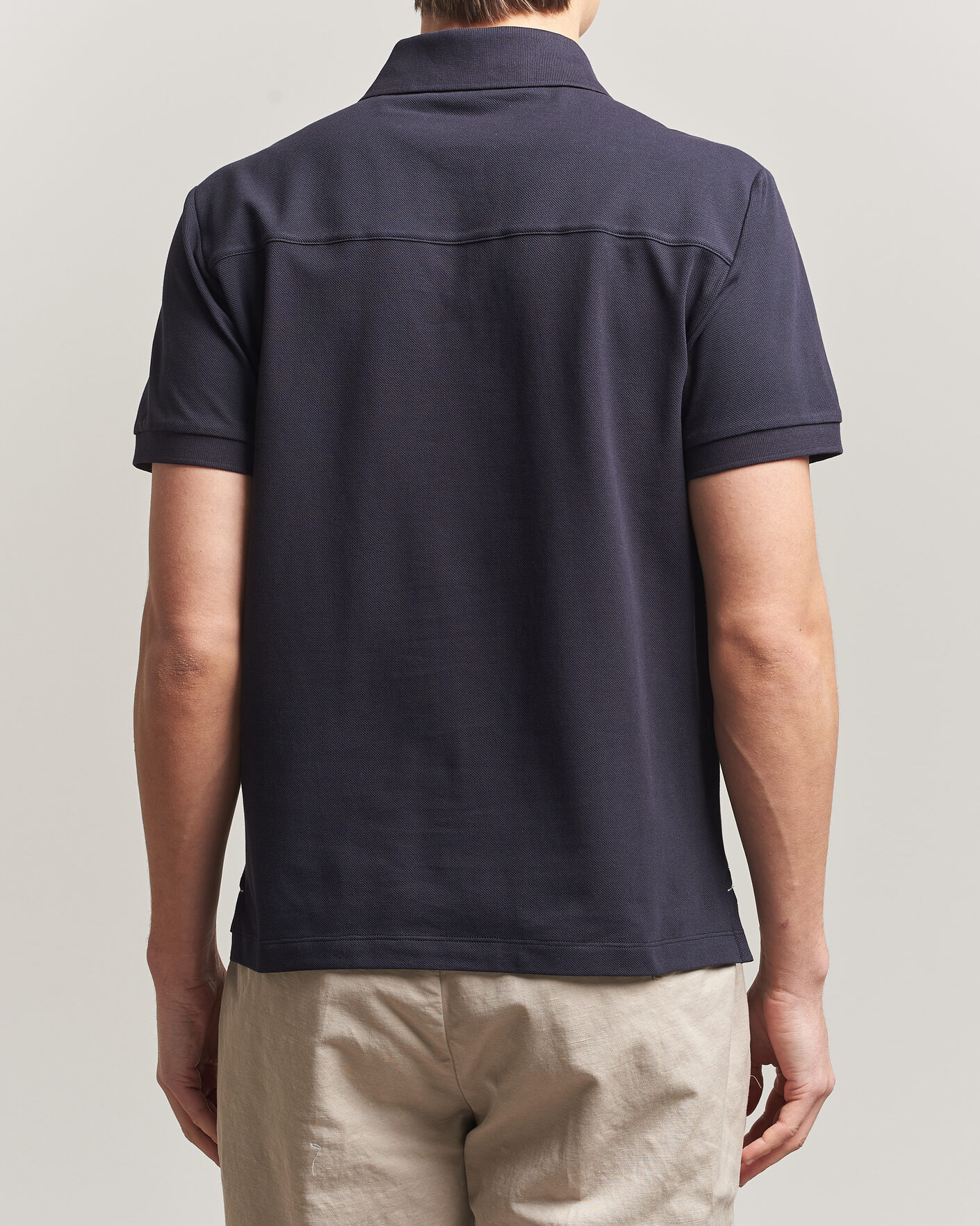 Heren | Polo's | Jacob Cohën | Cotton Polo Piquet Navy Blue