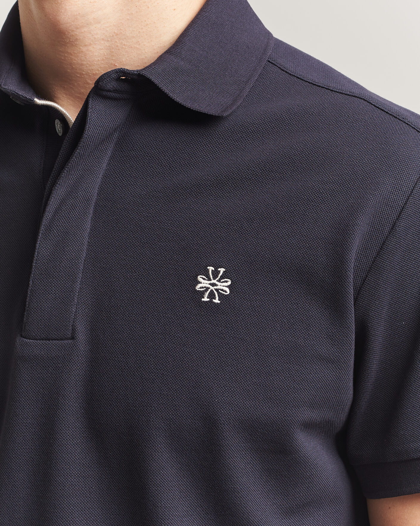 Heren | Polo's | Jacob Cohën | Cotton Polo Piquet Navy Blue