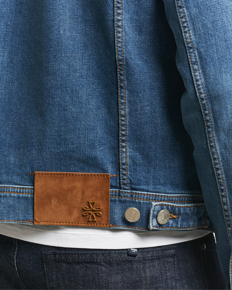 Heren | Jassen | Jacob Cohën | Denim Trucker Jacket Mid Blue