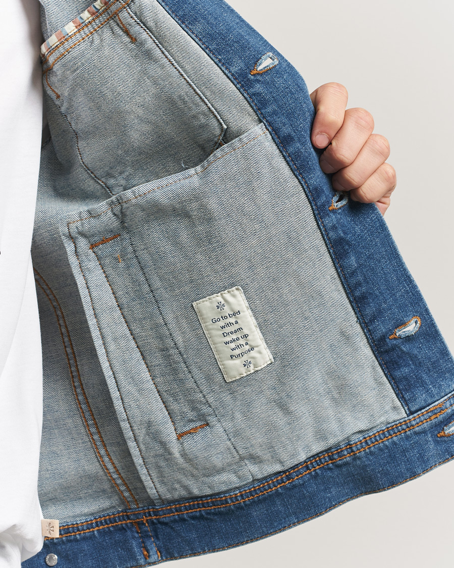 Heren | Jassen | Jacob Cohën | Denim Trucker Jacket Mid Blue