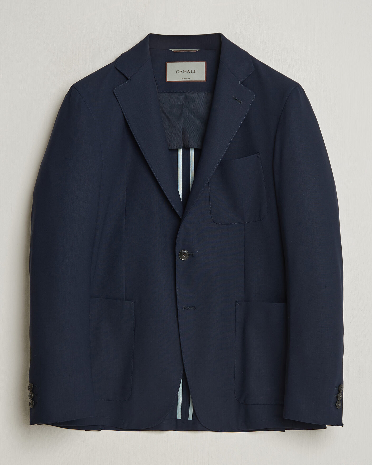 Heren | Blazers | Canali | Unconstructed Impeccabile Wool Blazer Navy