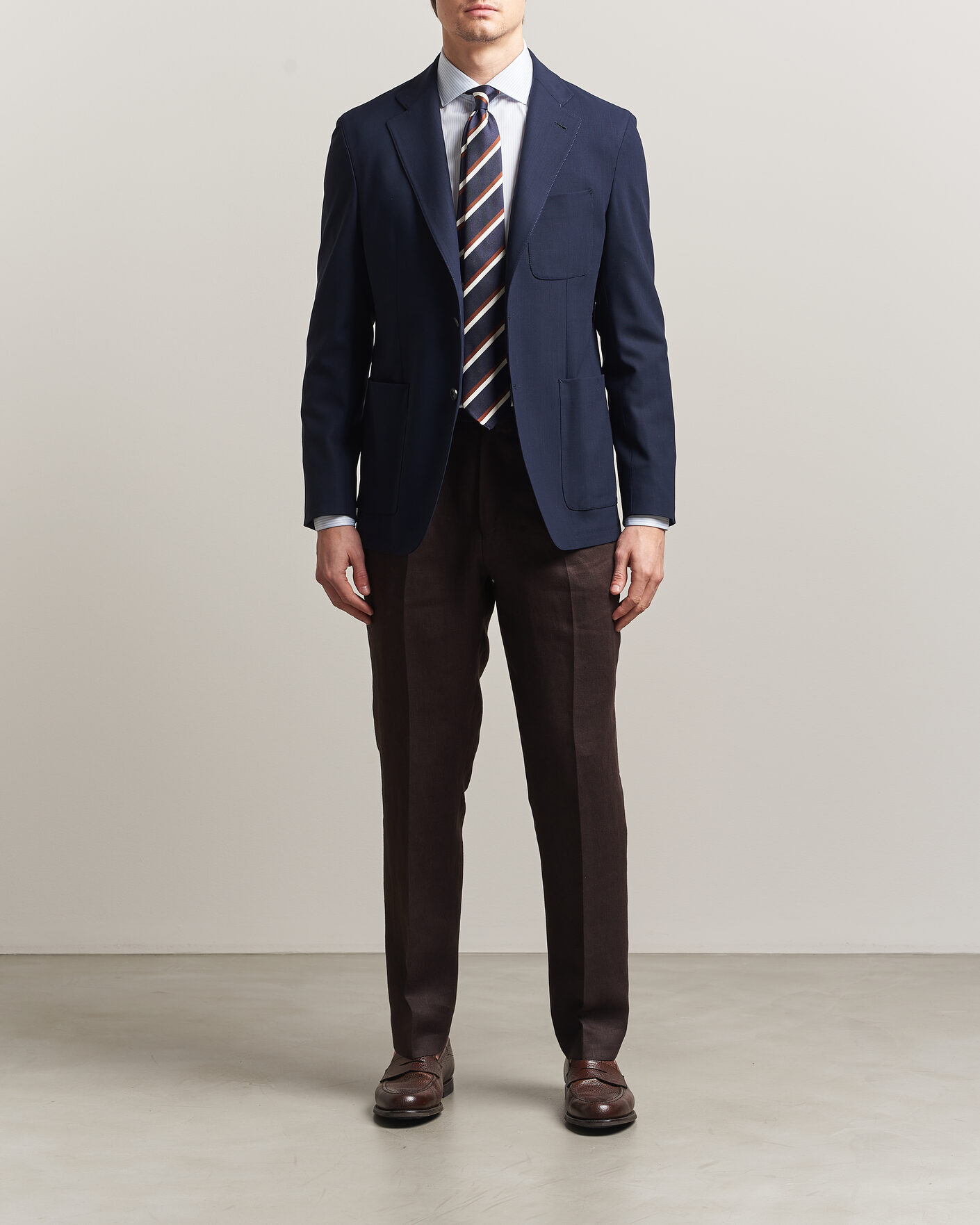Heren | Blazers | Canali | Unconstructed Impeccabile Wool Blazer Navy