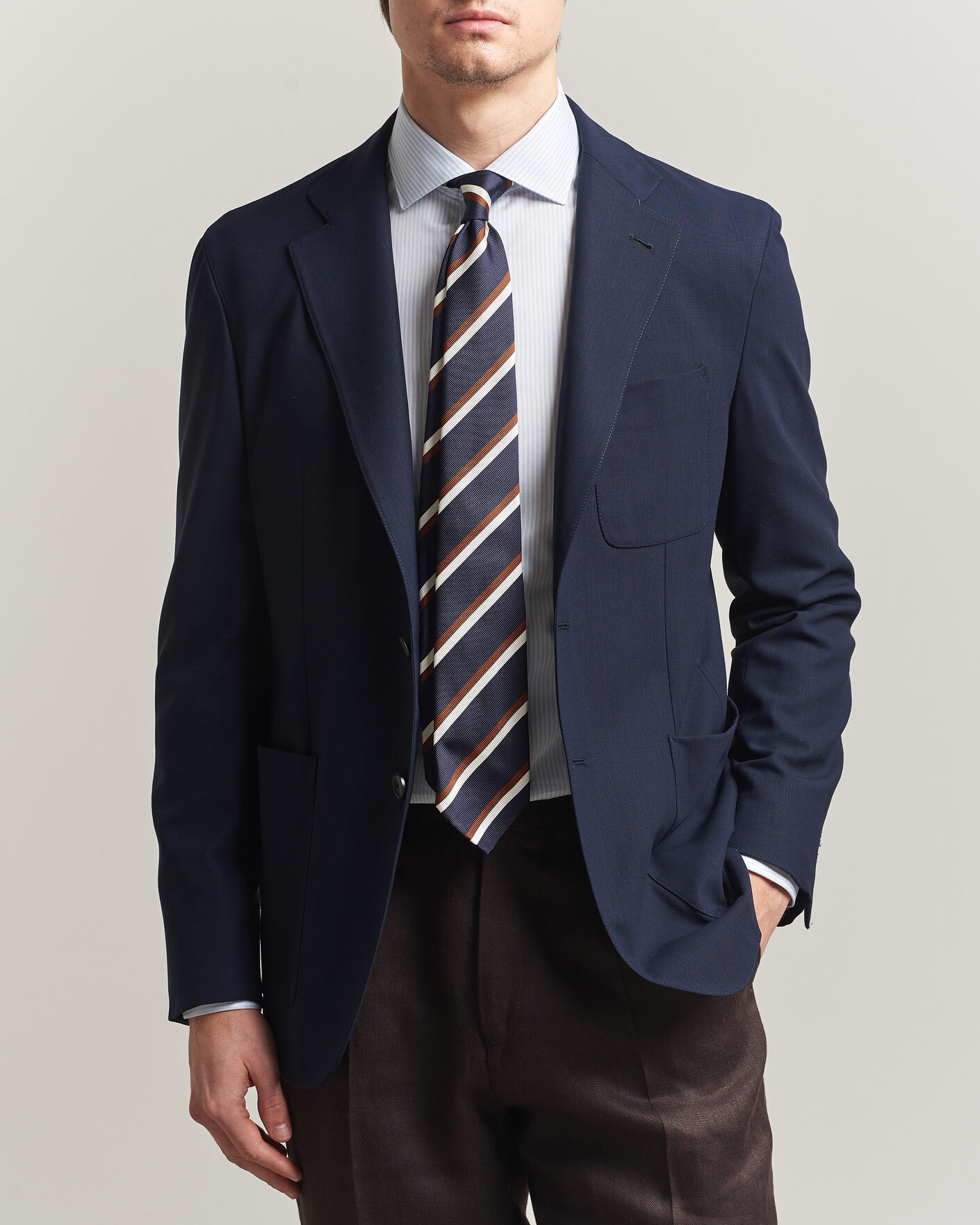 Heren | Blazers | Canali | Unconstructed Impeccabile Wool Blazer Navy