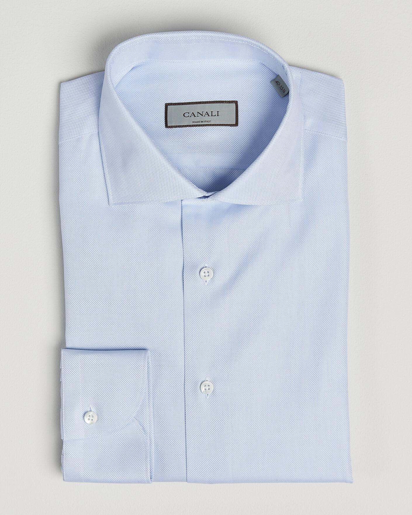 Heren | Overhemden | Canali | Slim Fit Oxford Shirt Light Blue