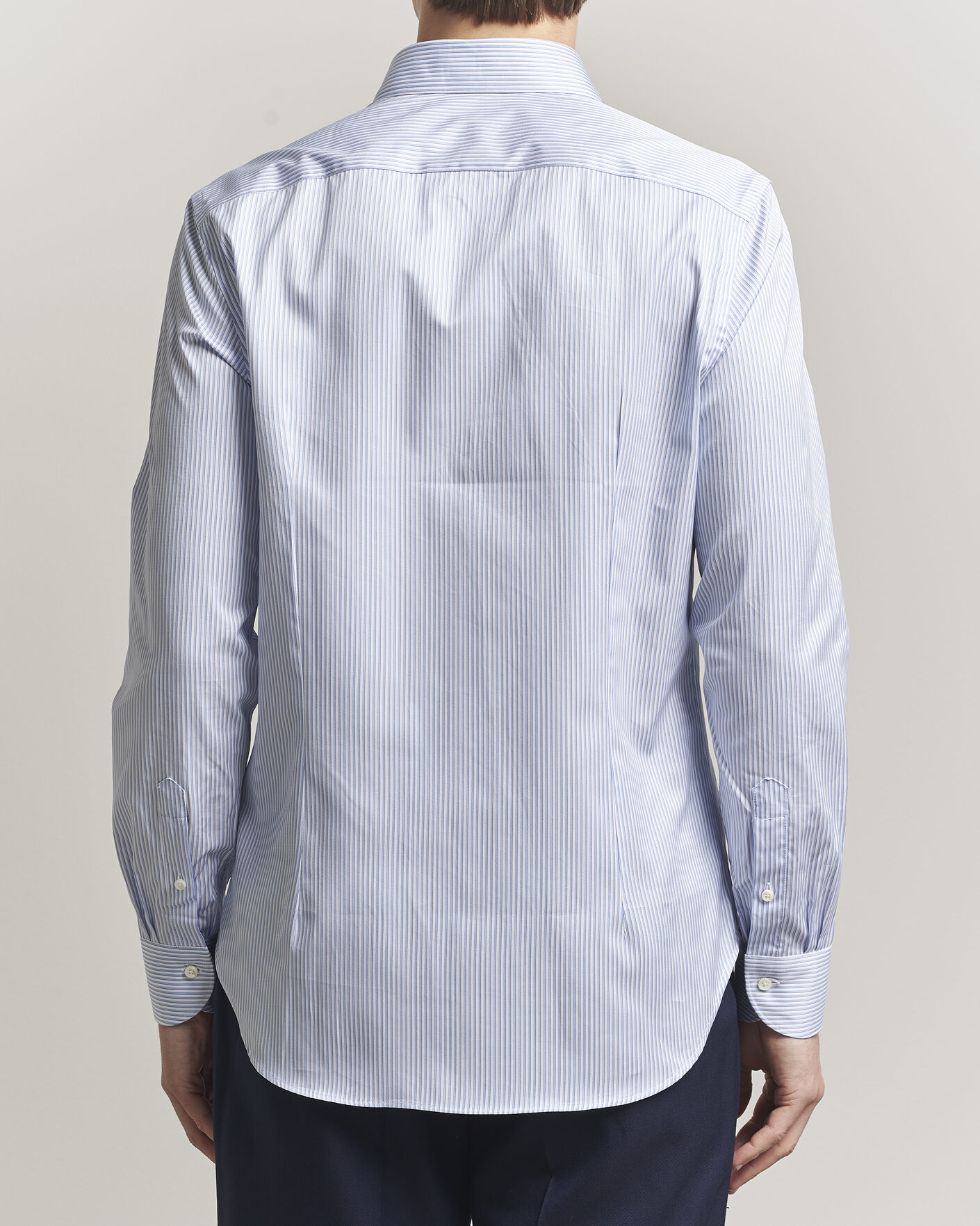 Heren | Overhemden | Canali | Slim Fit Impeccabile Shirt Blue Stripe