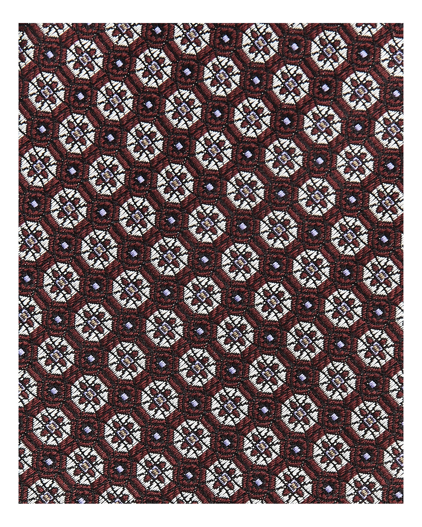 Heren | Stropdassen | Canali | Jacquard Flower Silk Tie Burgundy