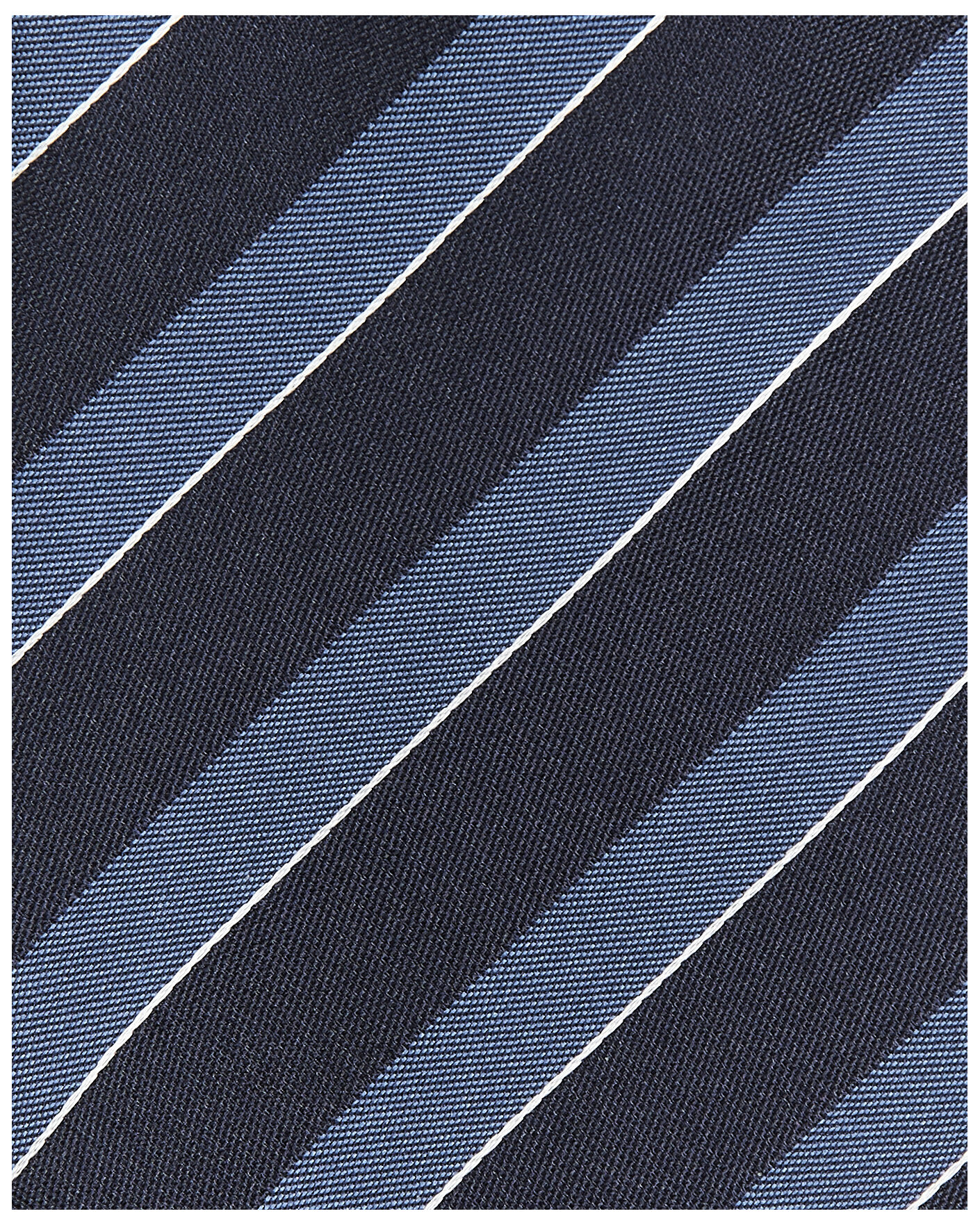 Heren | Stropdassen | Canali | Regimental Stripe Silk Tie Navy/Blue