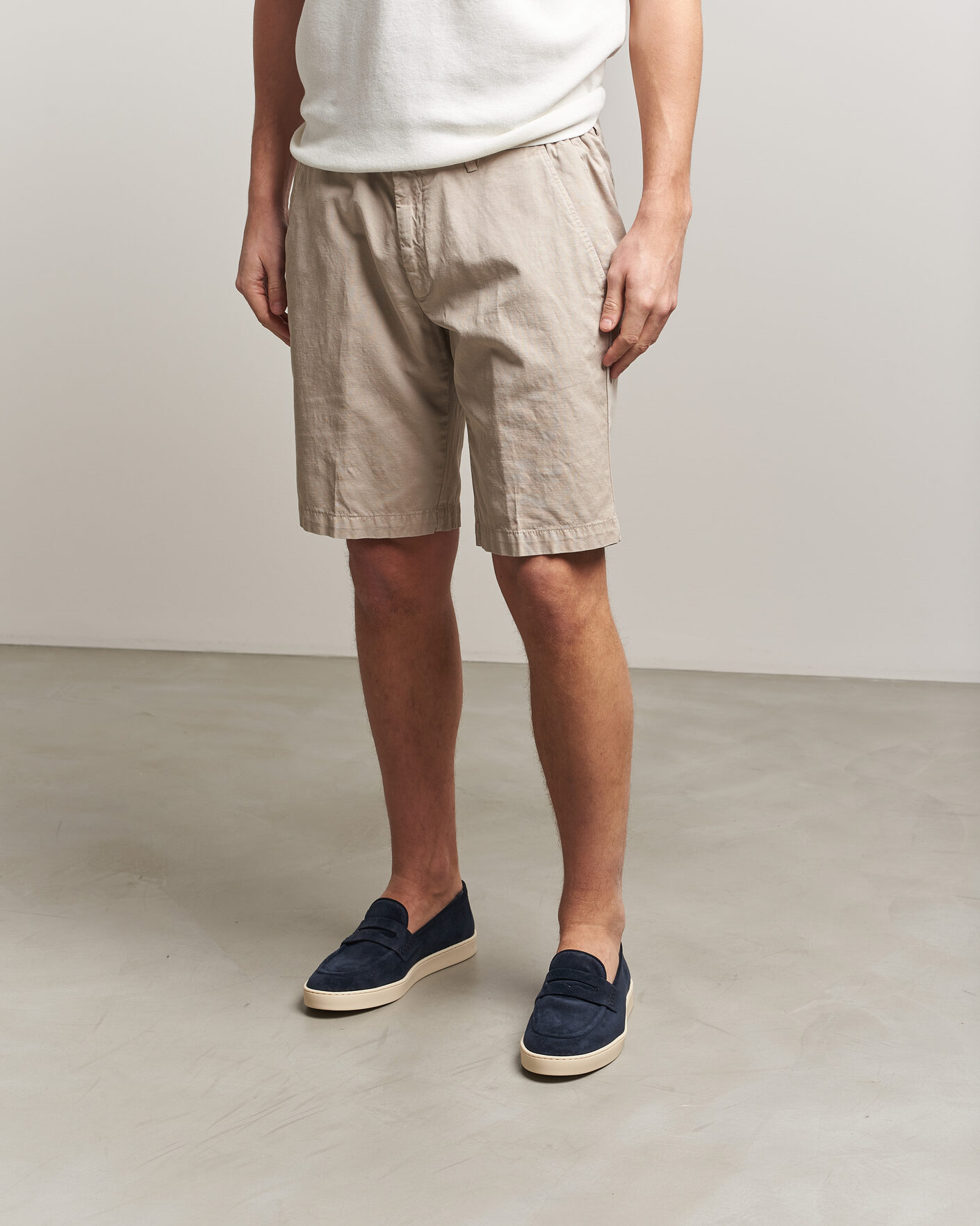 Heren | Instappers | Canali | Summer Loafers Navy Suede