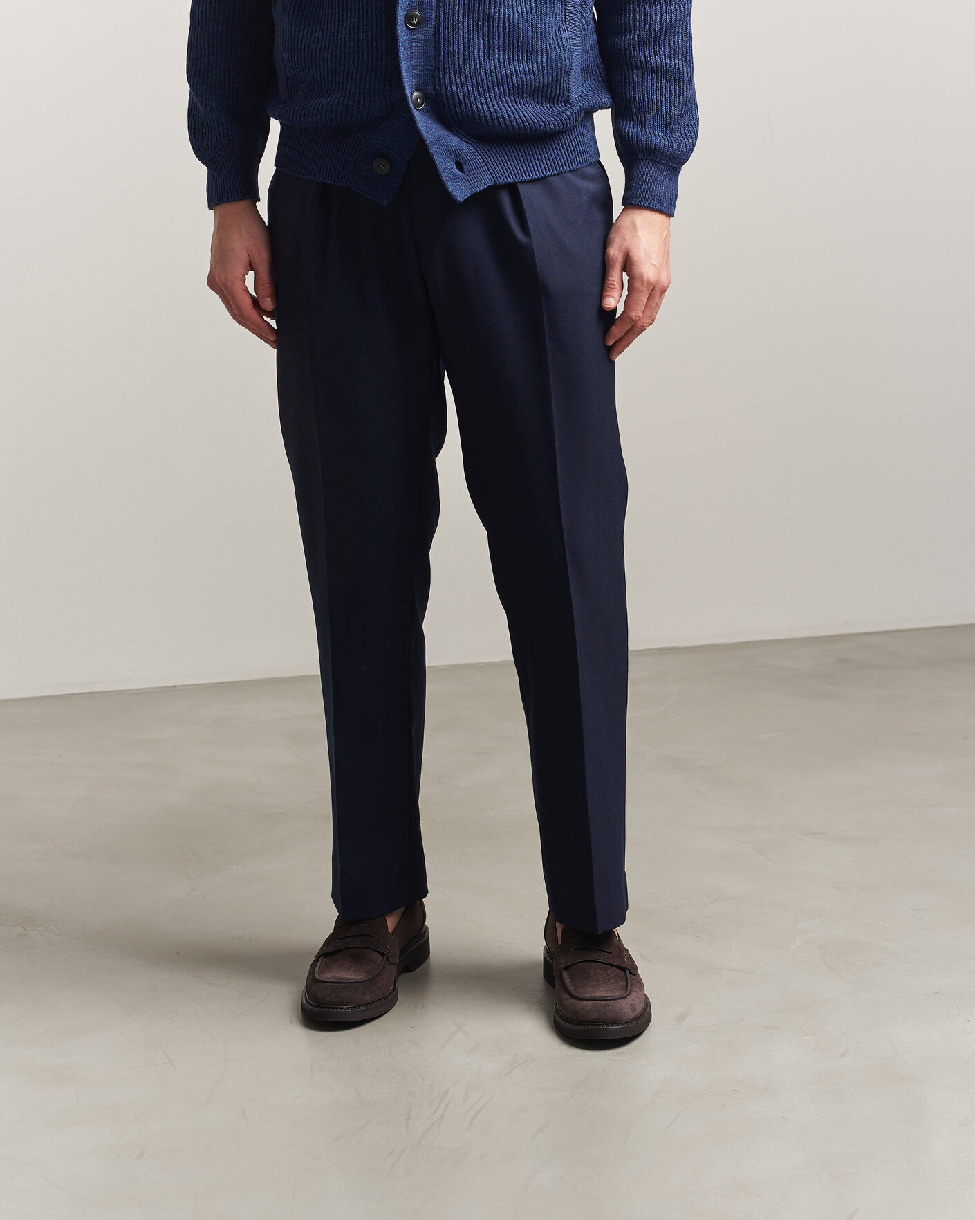 Heren | Instappers | Canali | Penny Loafers Dark Brown Suede