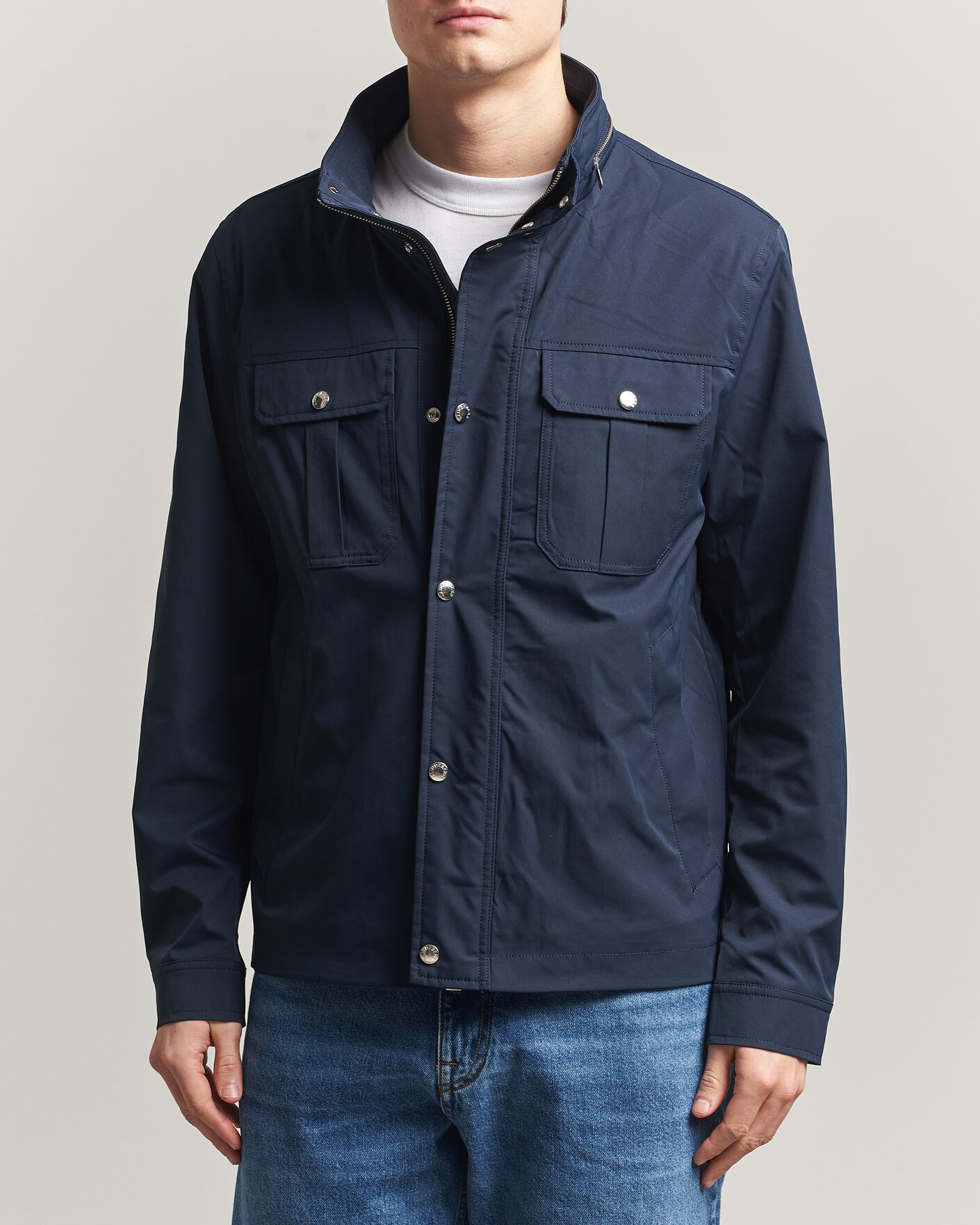 Heren | Jassen | J.Lindeberg | Bailey Recyceled Poly Jacket JL Navy