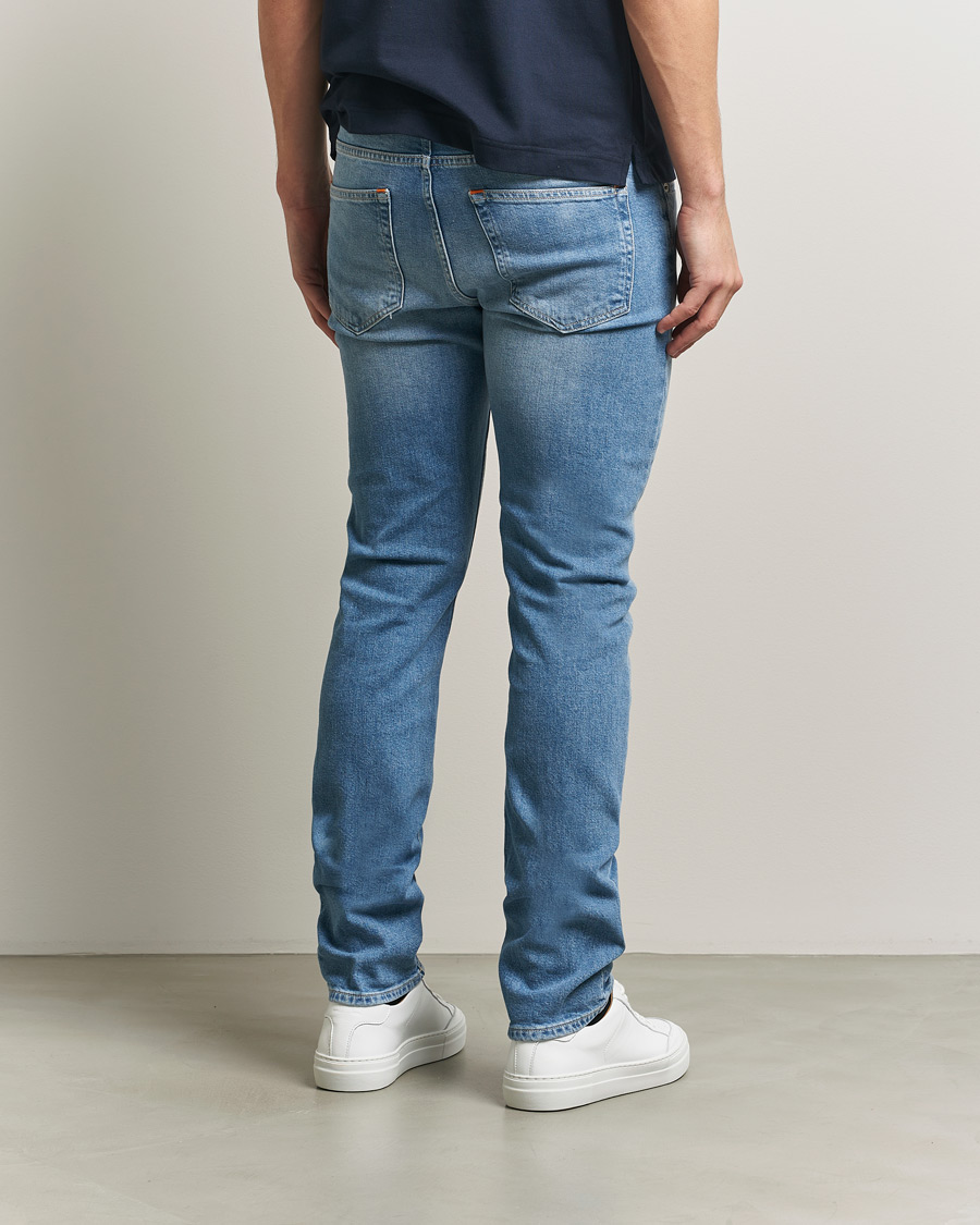 Heren | Jeans | J.Lindeberg | Jax Light Wash Slim Jeans Light Blue