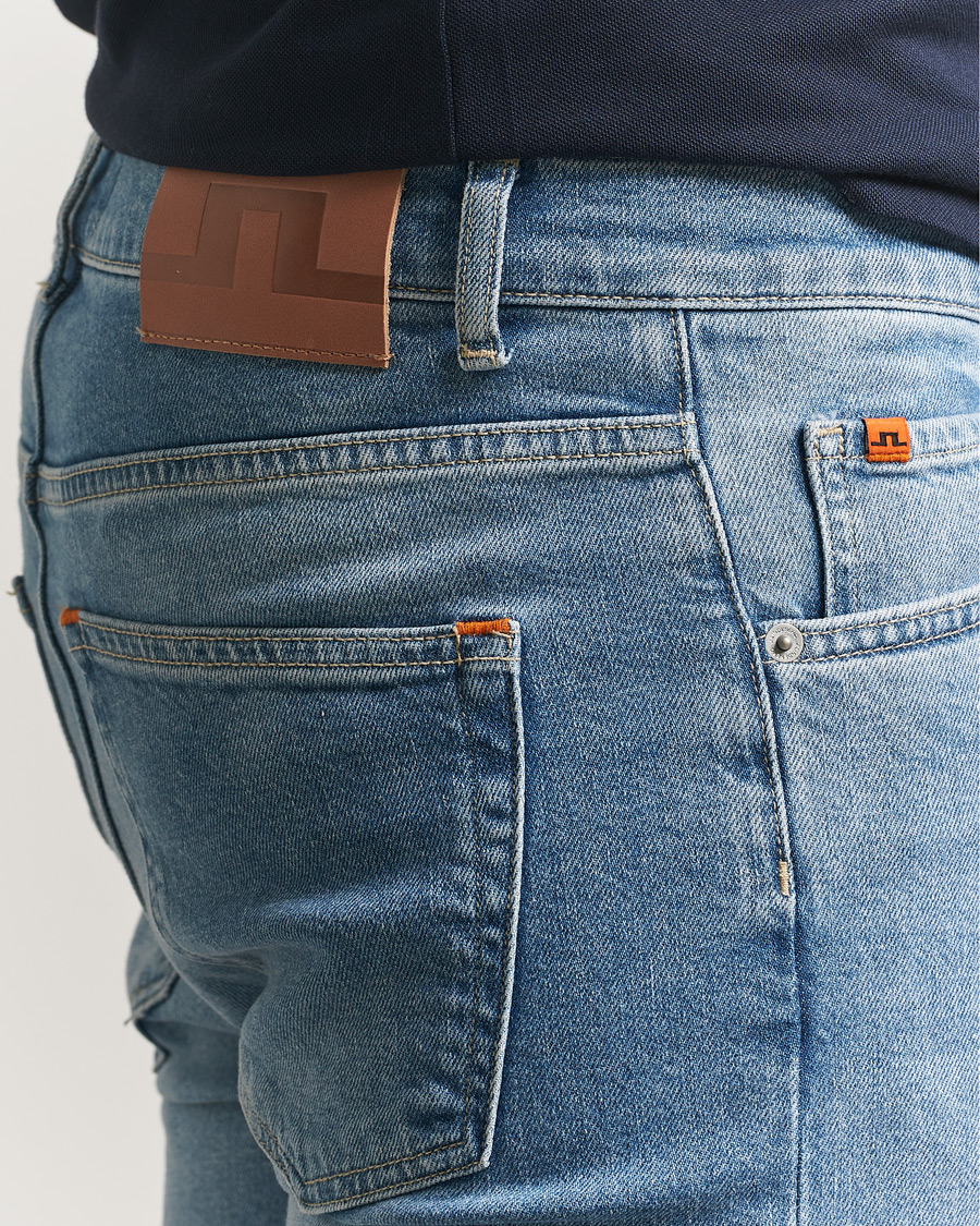 Heren | Jeans | J.Lindeberg | Jax Light Wash Slim Jeans Light Blue
