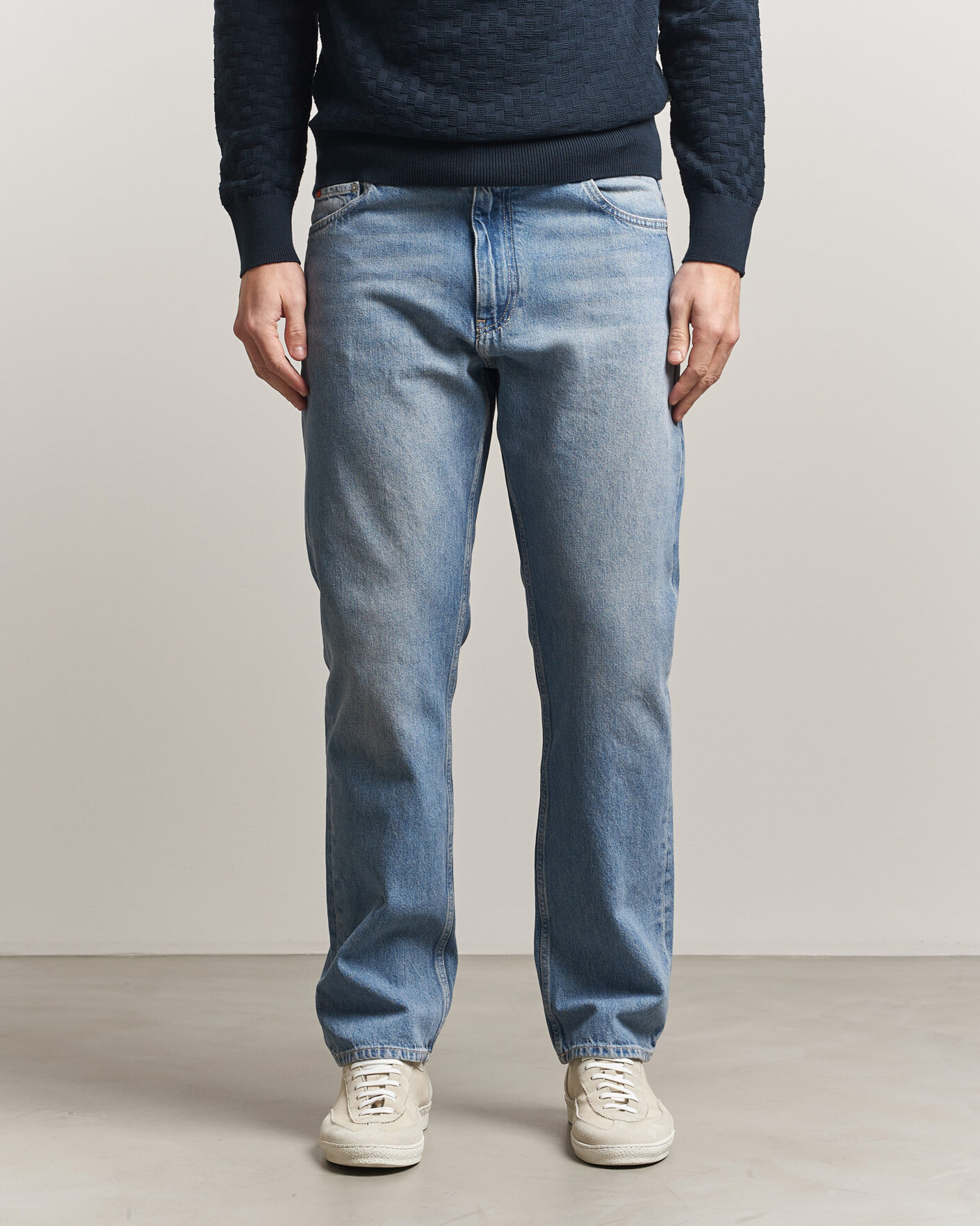 Heren | Jeans | J.Lindeberg | Cody Light Wash Regular Jeans Light Blue
