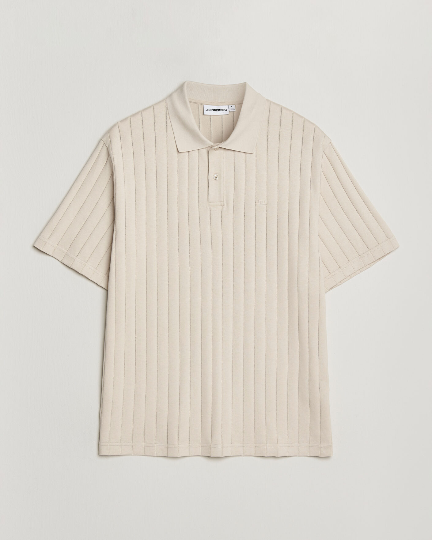Heren | Polo's | J.Lindeberg | Simon Striped Polo Moonbeam