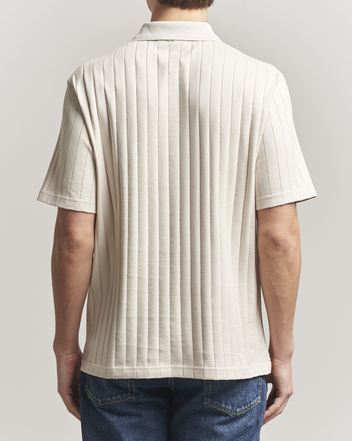 Heren | Polo's | J.Lindeberg | Simon Striped Polo Moonbeam