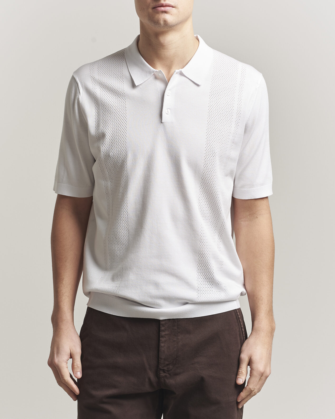 Heren | Polo's | J.Lindeberg | Reymond Knit Polo White