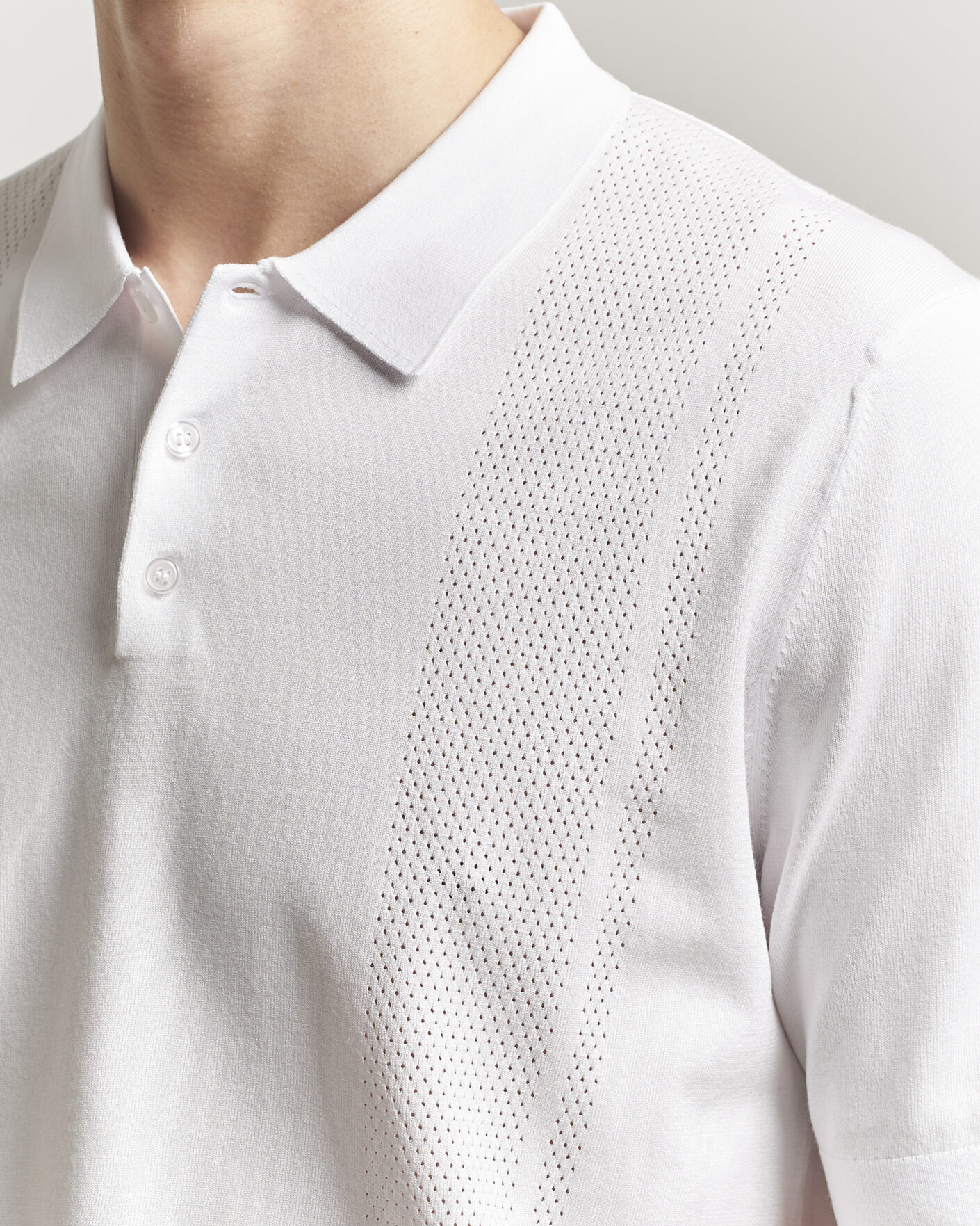 Heren | Polo's | J.Lindeberg | Reymond Knit Polo White