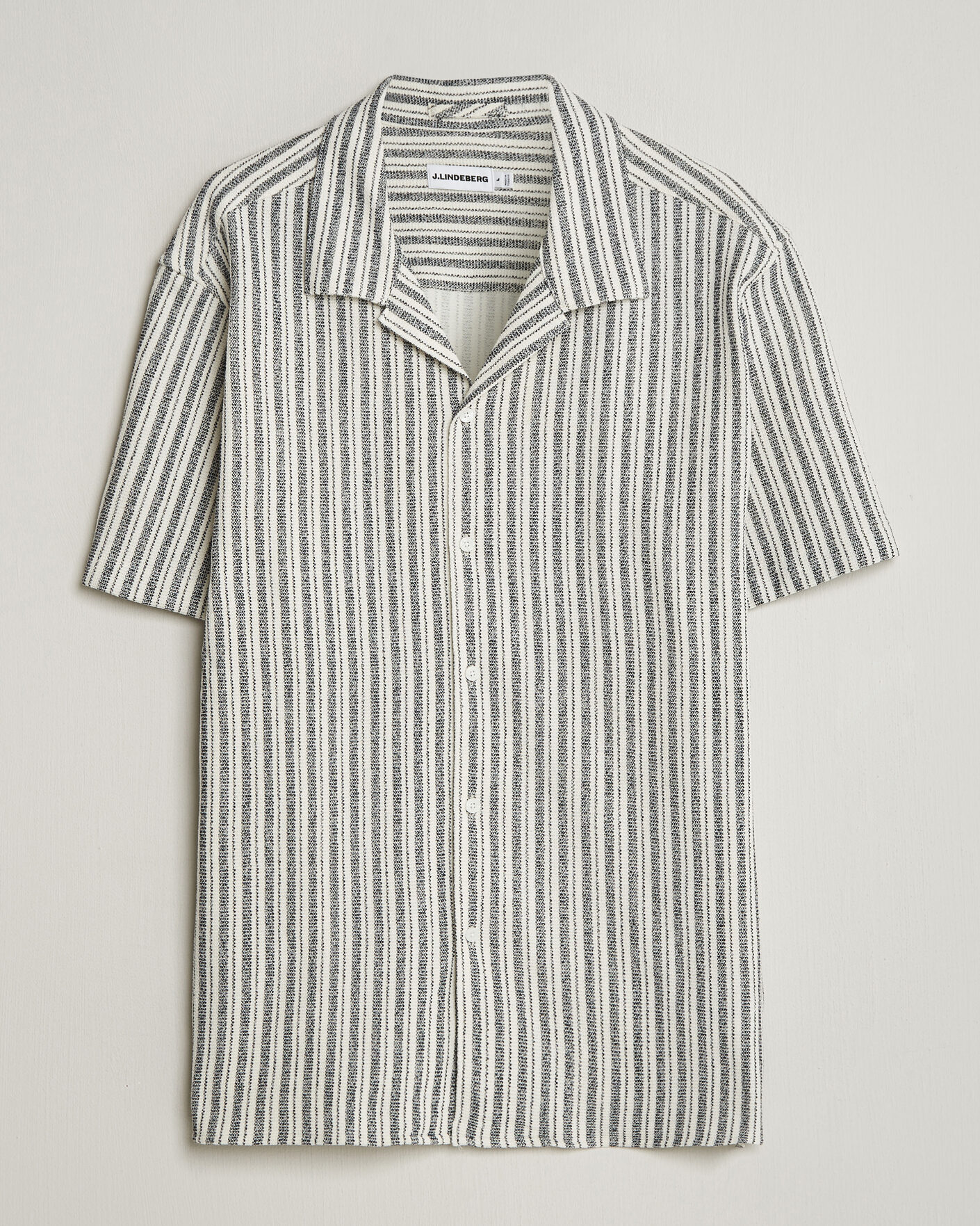 Heren | Overhemden | J.Lindeberg | Elio Structure Resort Shirt JL Navy