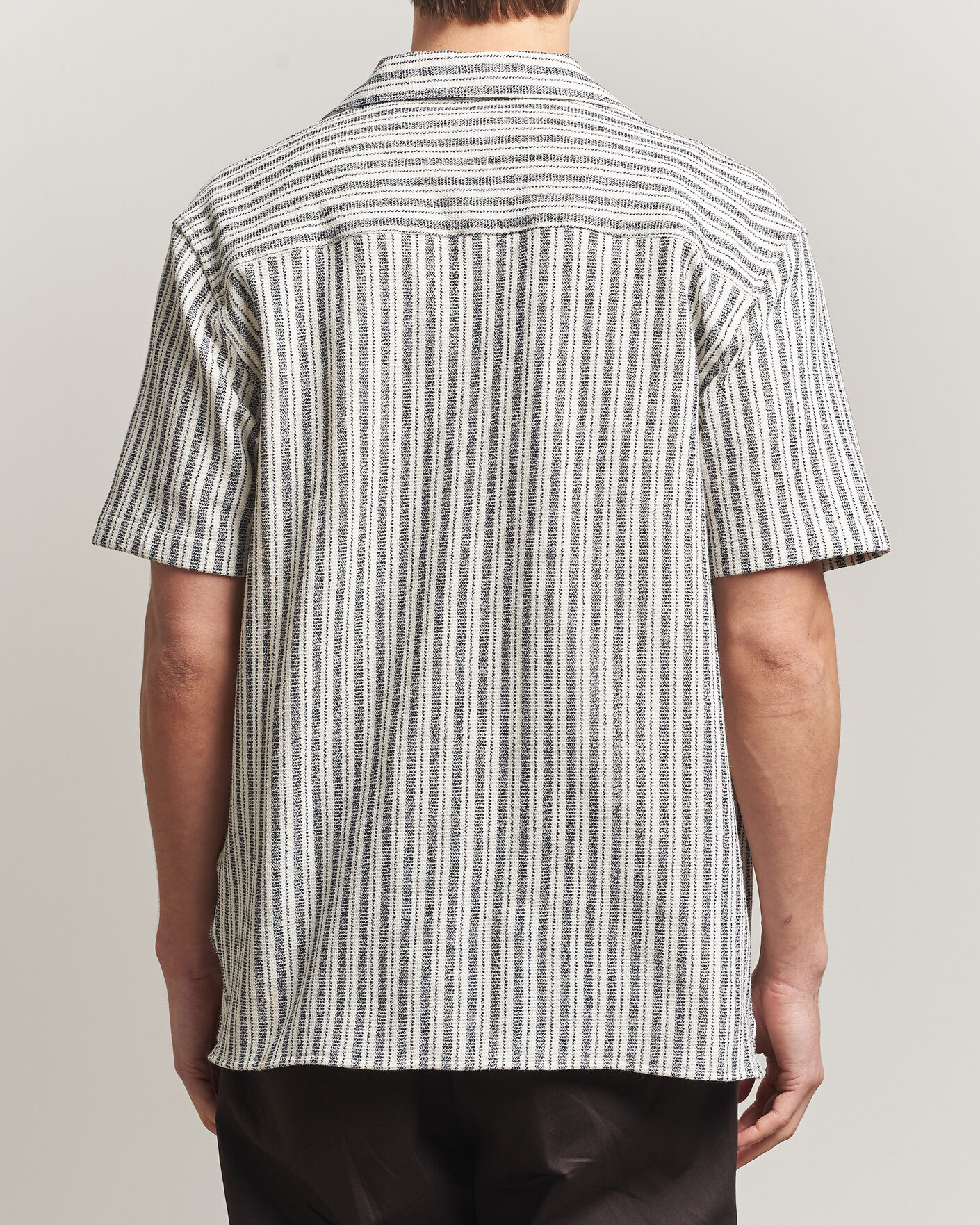 Heren | Overhemden | J.Lindeberg | Elio Structure Resort Shirt JL Navy