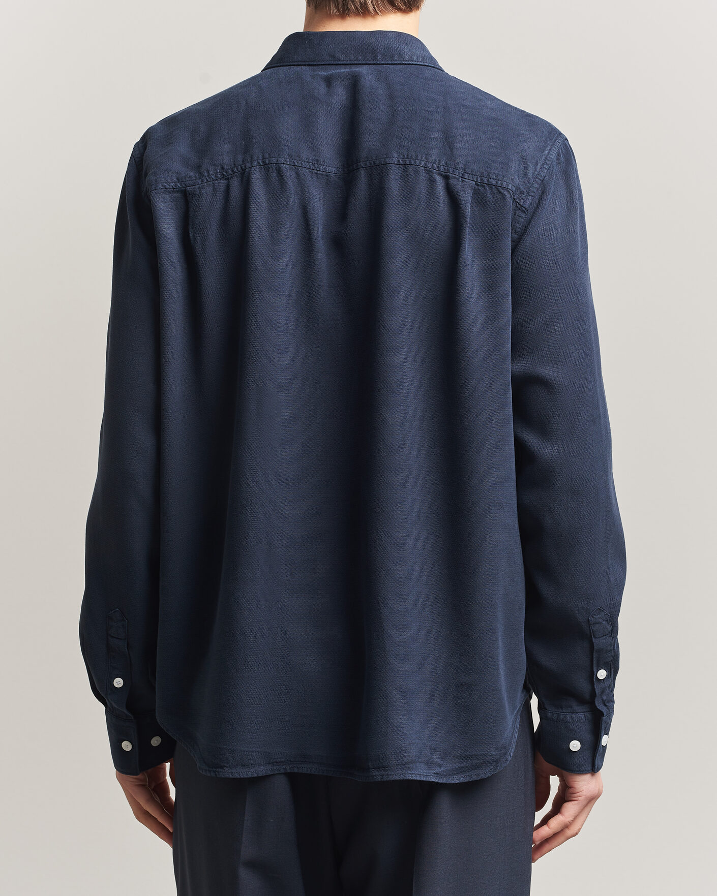 Heren | Overhemden | J.Lindeberg | Zachary Tencel Shirt JL Navy